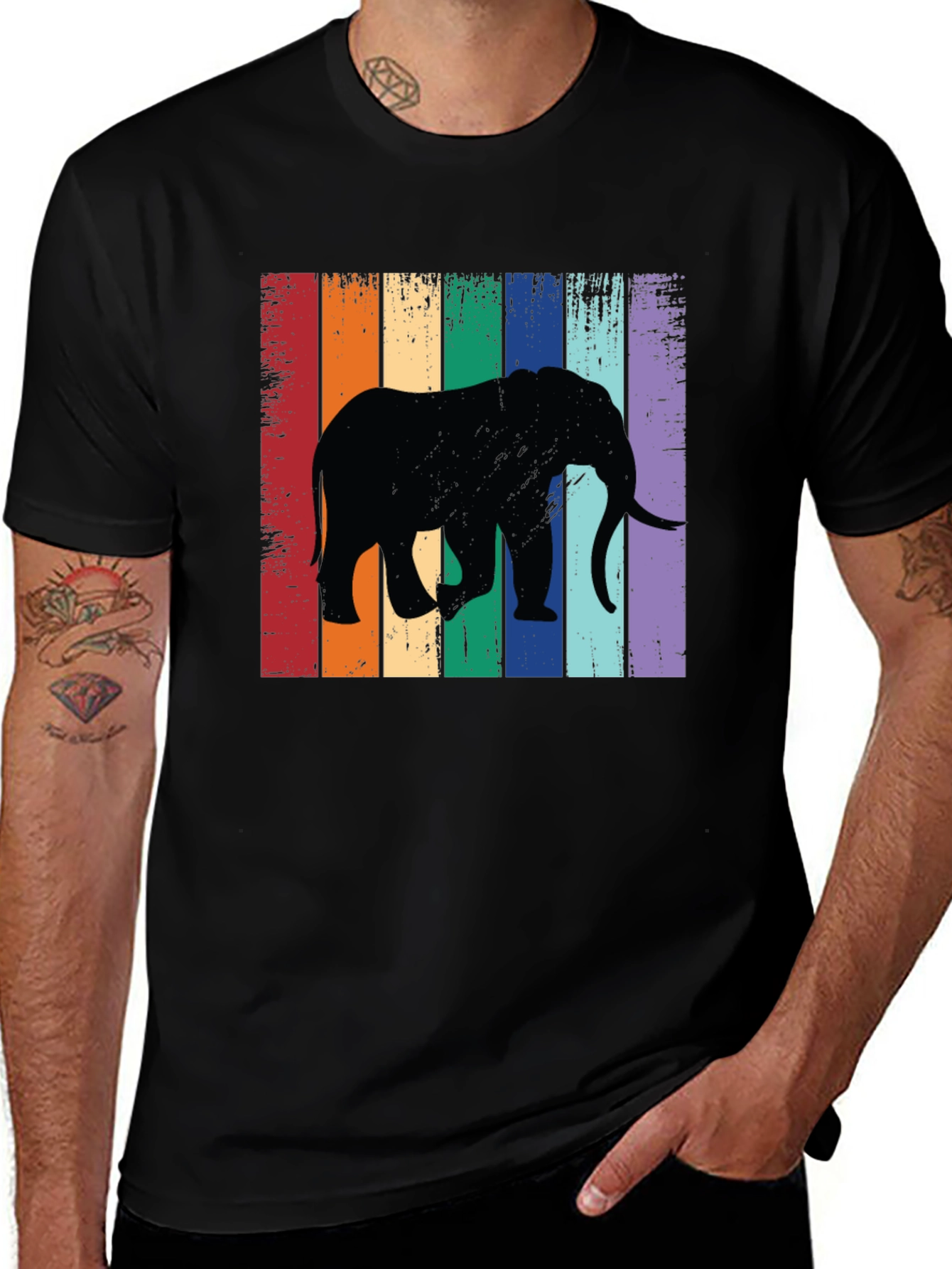 Variant 29 of Retro Elephant T-Shirt