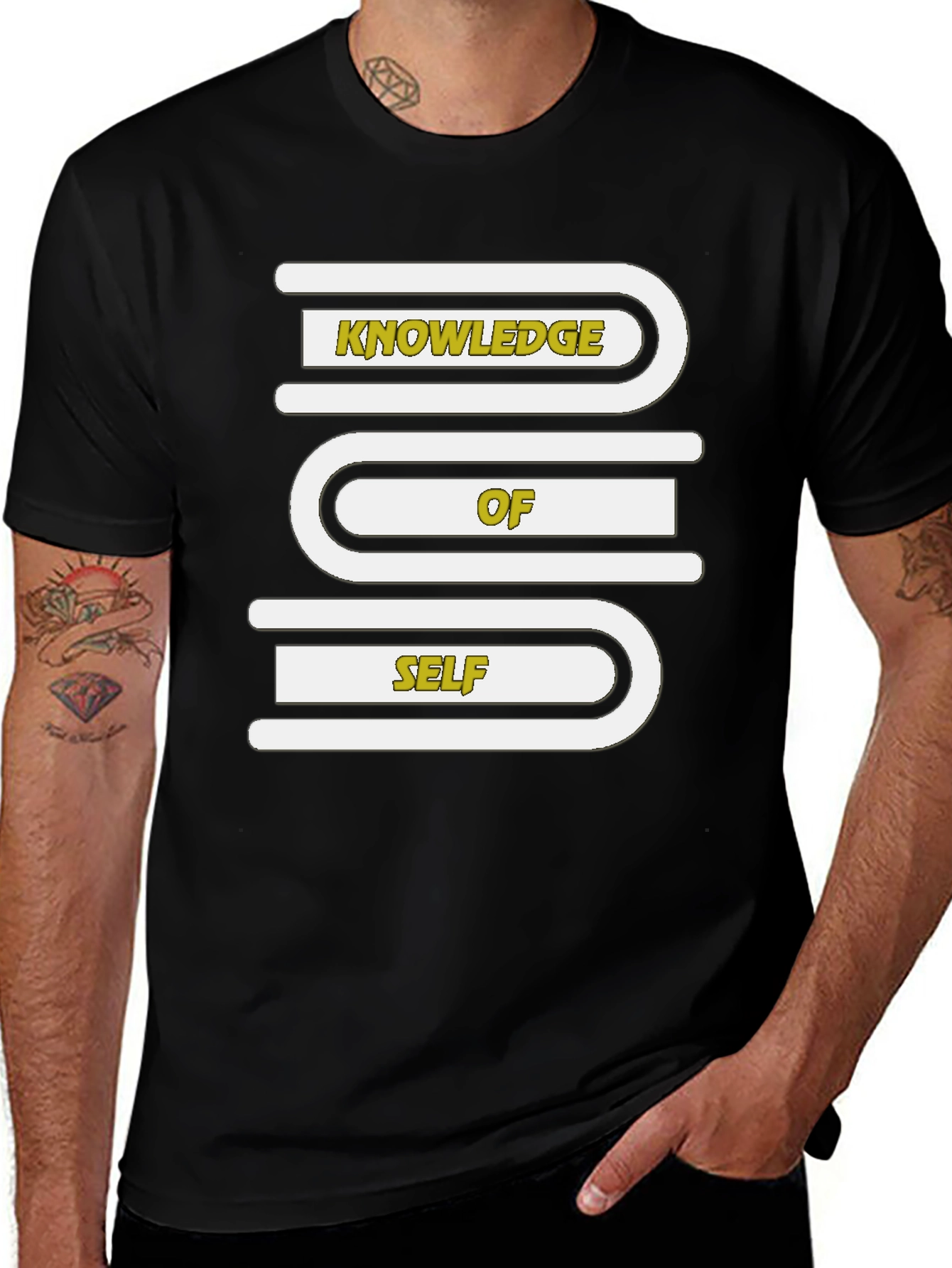 Variant 29 of Knowledge of Self Black Graphic T-Shirt