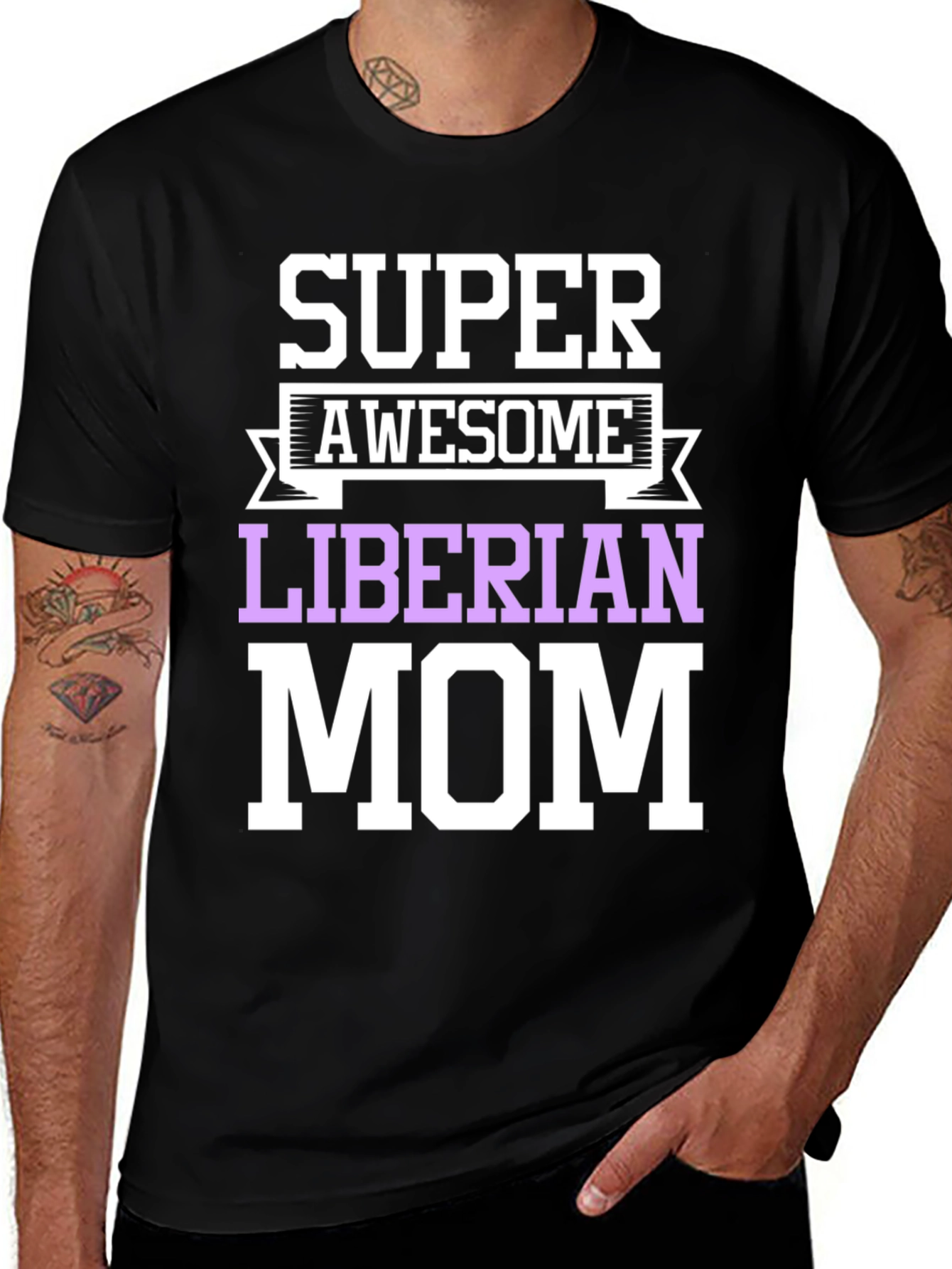 Super Awesome Liberian Mom T-Shirt