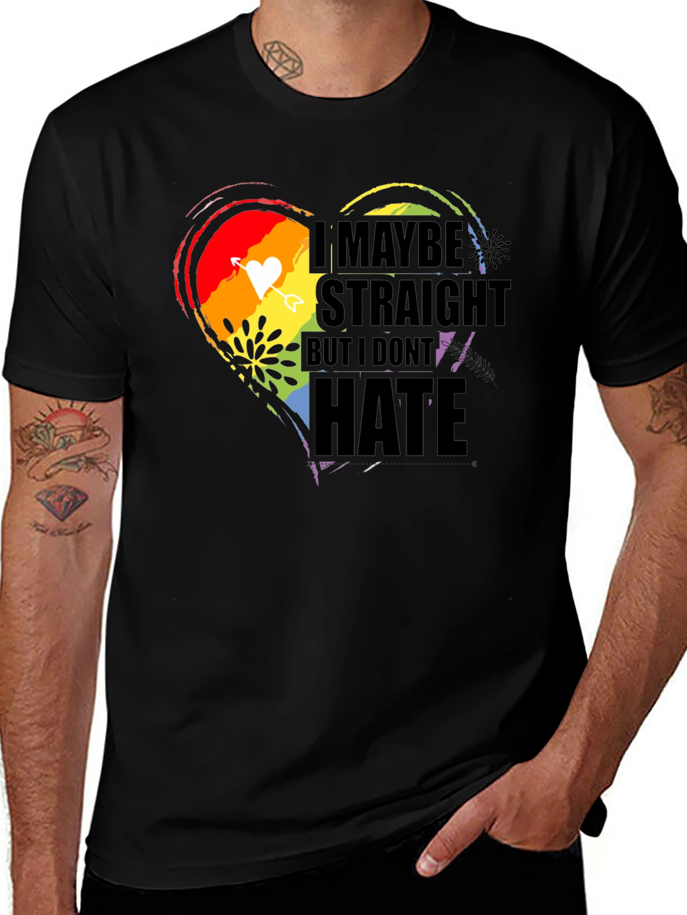 Straight But I Don't Hate LGBT Pride T-Shirt