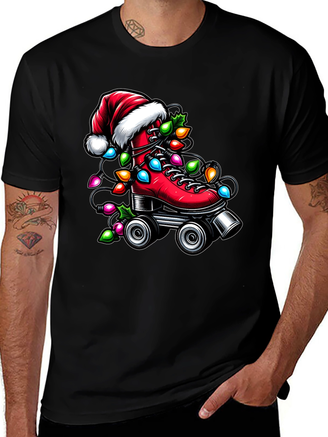 Christmas Roller Skate T-Shirt