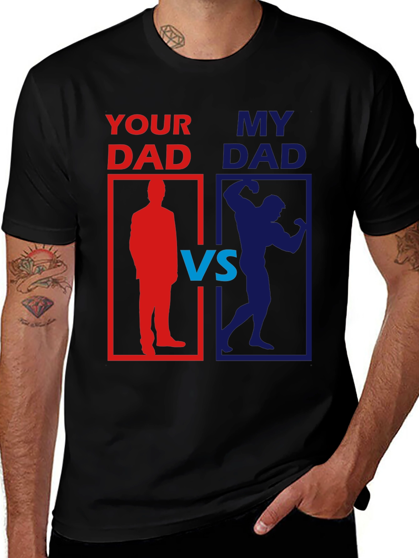 Variant 9 of Your Dad vs. My Dad Funny Graphic T-Shirt
