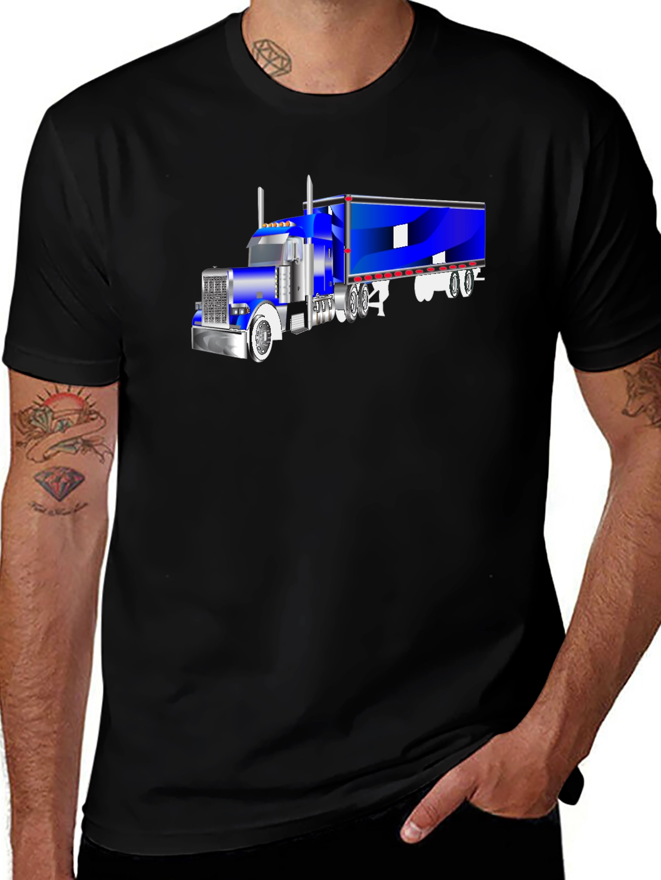 Variant 11 of Truck Graphic T-Shirt - Classic Style