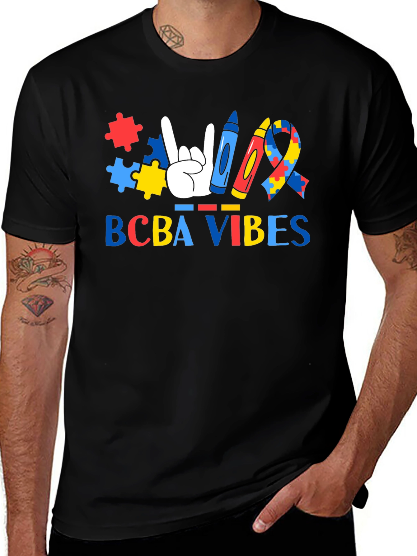 BCBA Vibes Autism Awareness T-Shirt