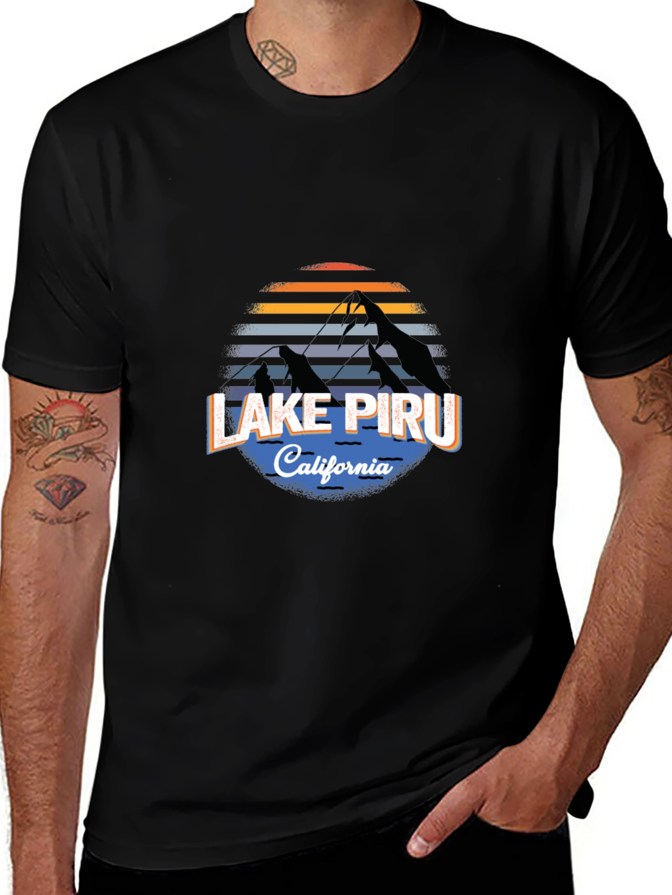 Variant 27 of Lake Piru California Graphic T-Shirt