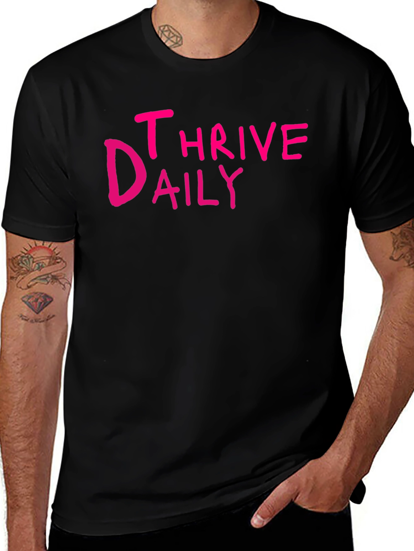 Thrive Daily Graphic Tee - Black