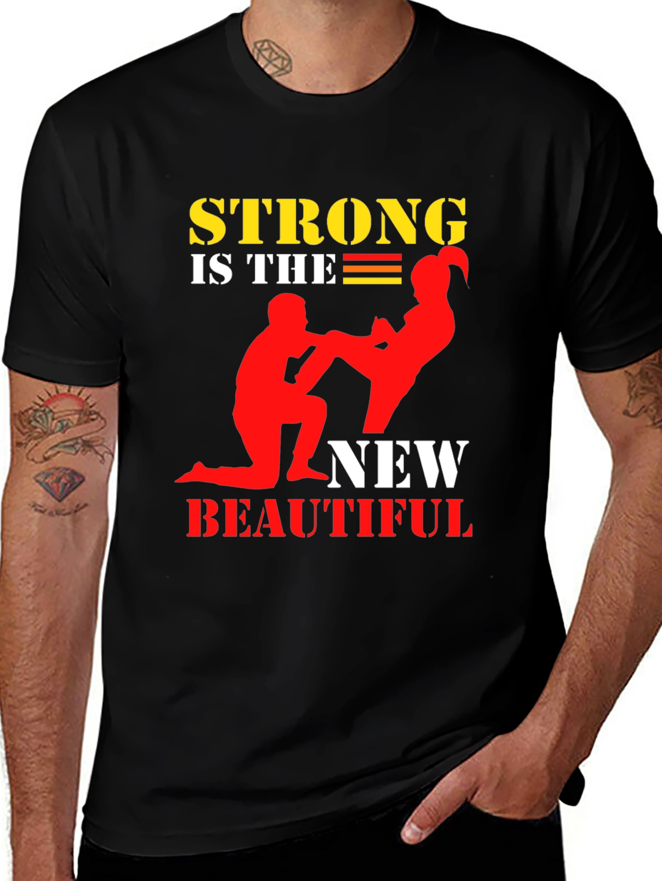Variant 4 of Strong is the New Beautiful Graphic T-Shirt