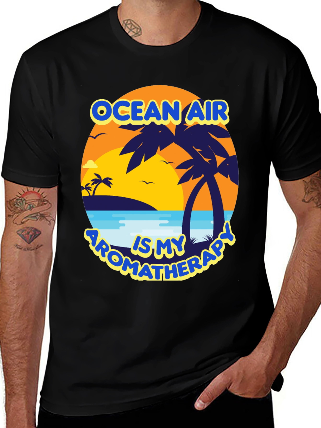 Variant 25 of Ocean Air Aromatherapy Graphic T-Shirt