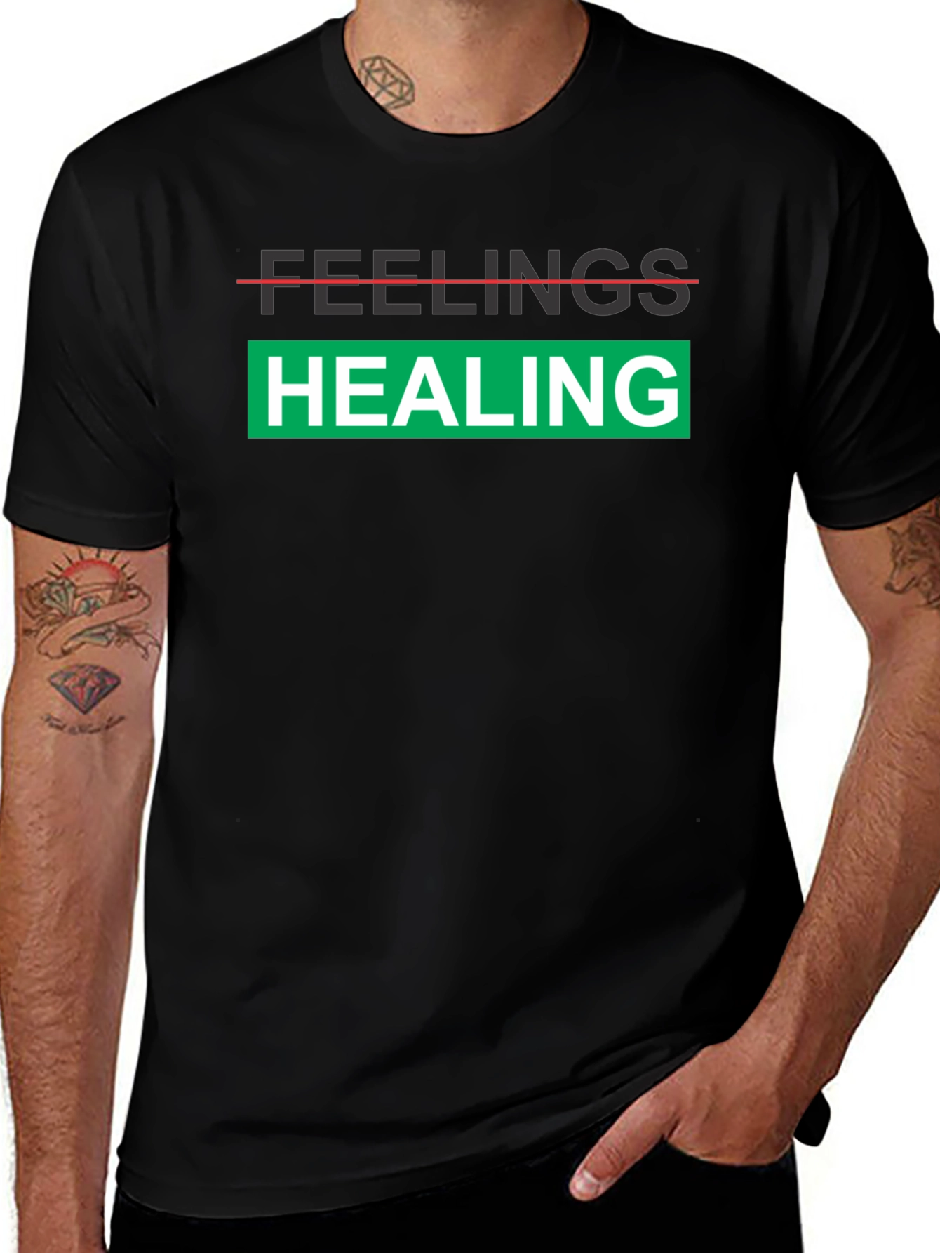 Variant 3 of Feelings Healing Graphic T-Shirt