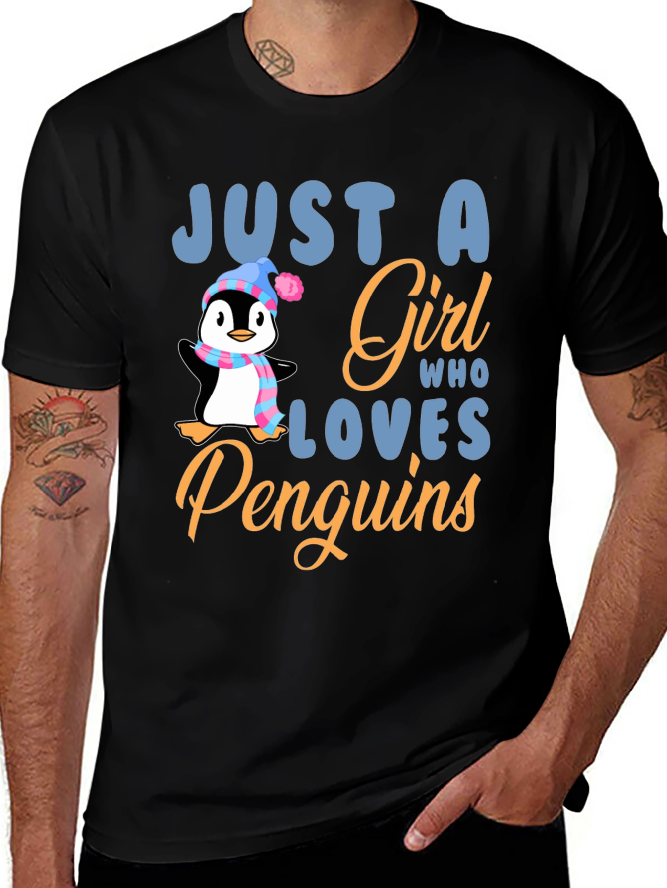 Variant 15 of Just A Girl Who Loves Penguins T-Shirt