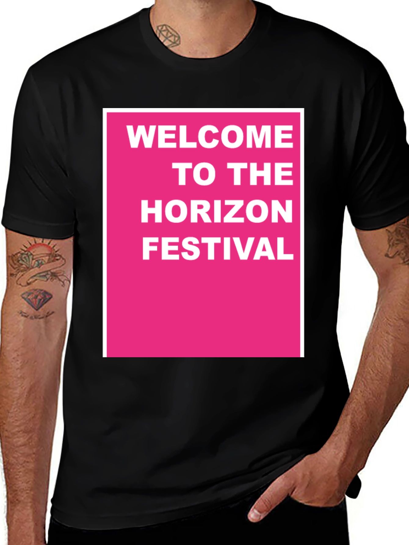 Variant 8 of Horizon Festival Black T-Shirt
