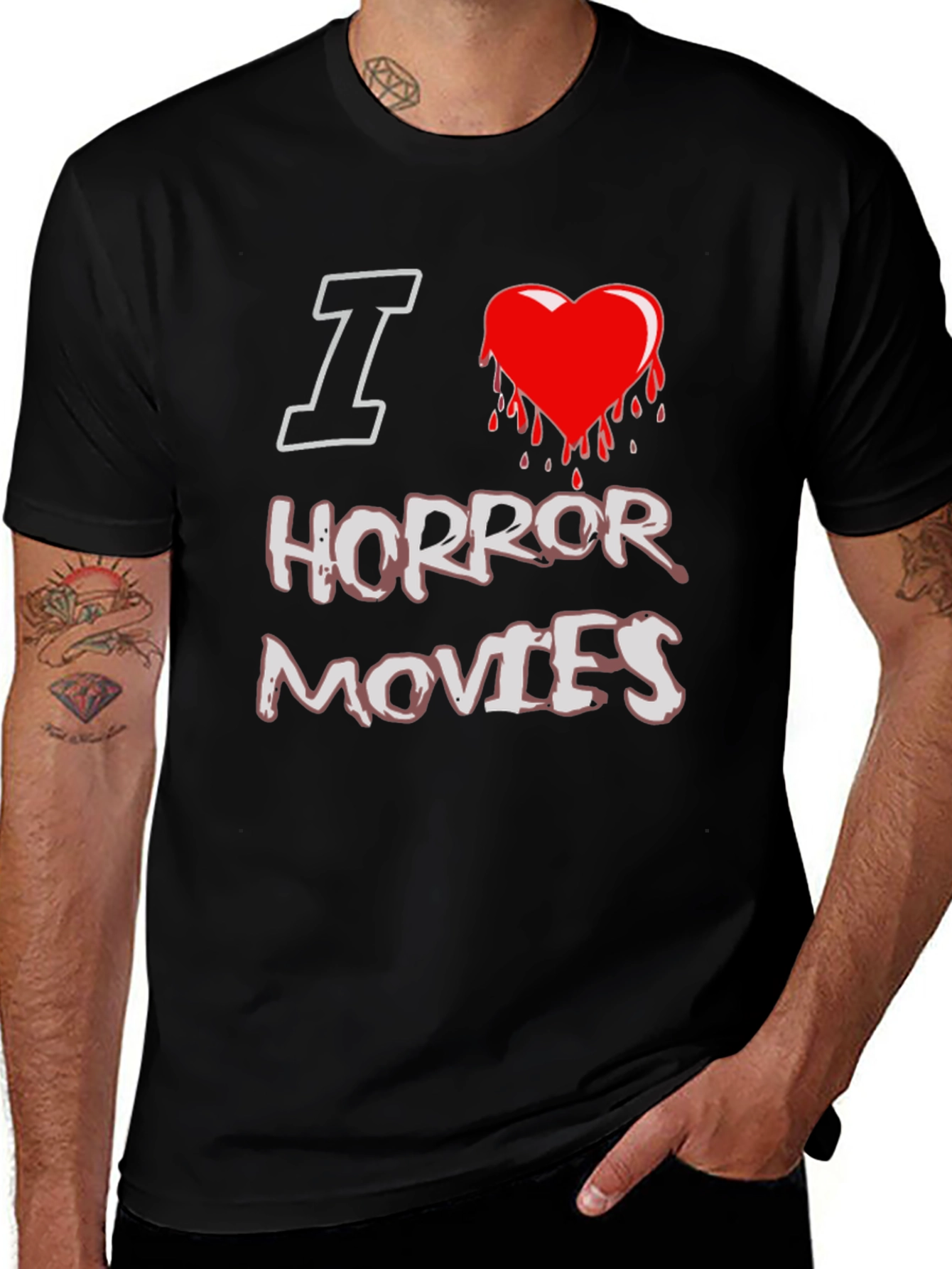 I Love Horror Movies Graphic Tee