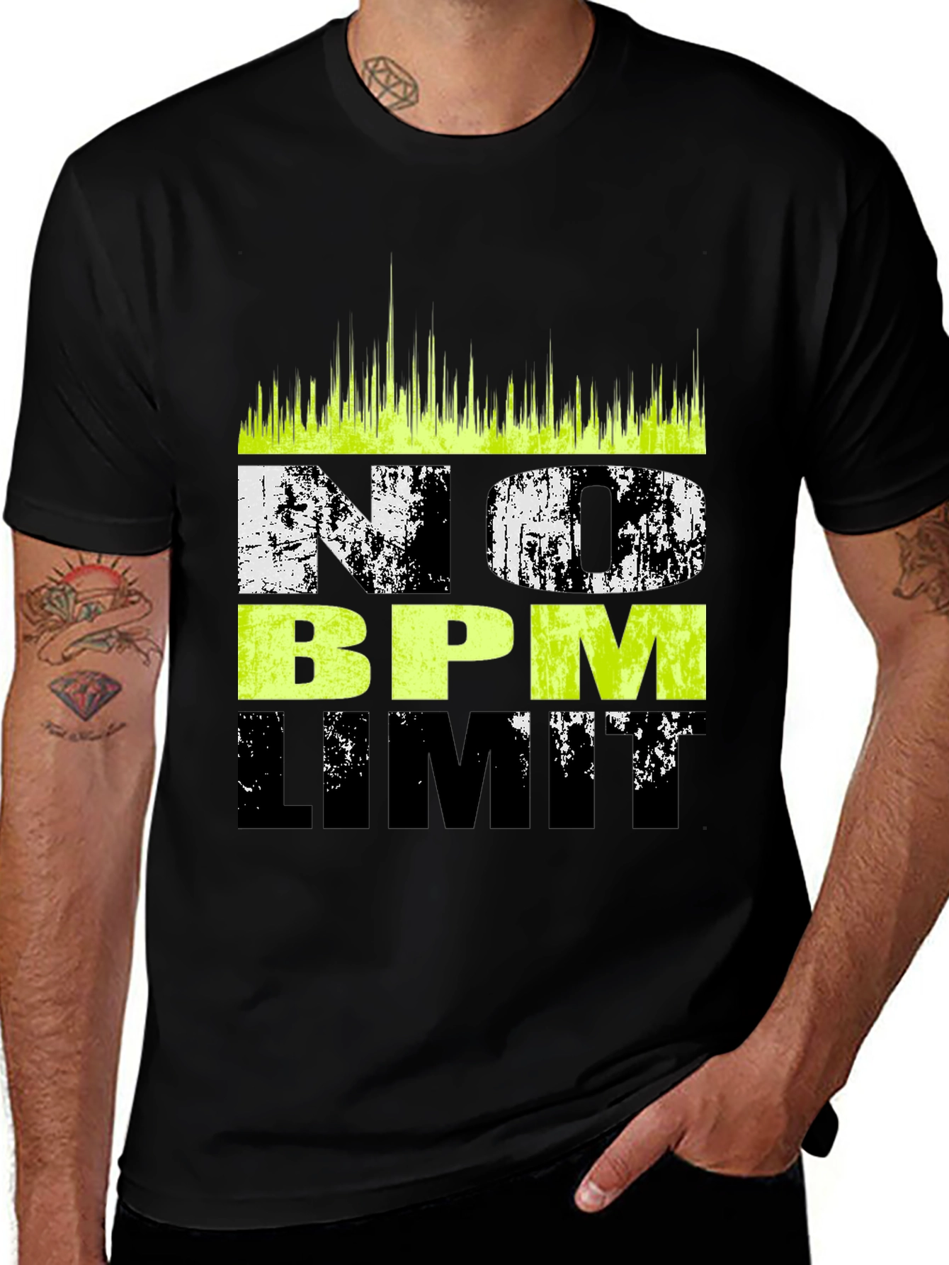 No BPM Limit Graphic Tee - Music Lover's T-Shirt