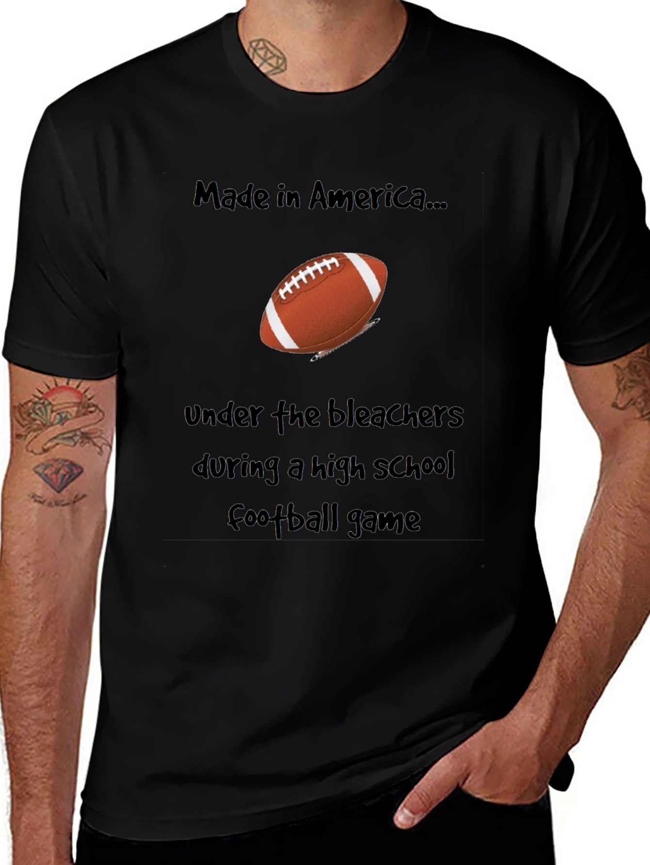 Variant 18 of Made in America Football Graphic T-Shirt