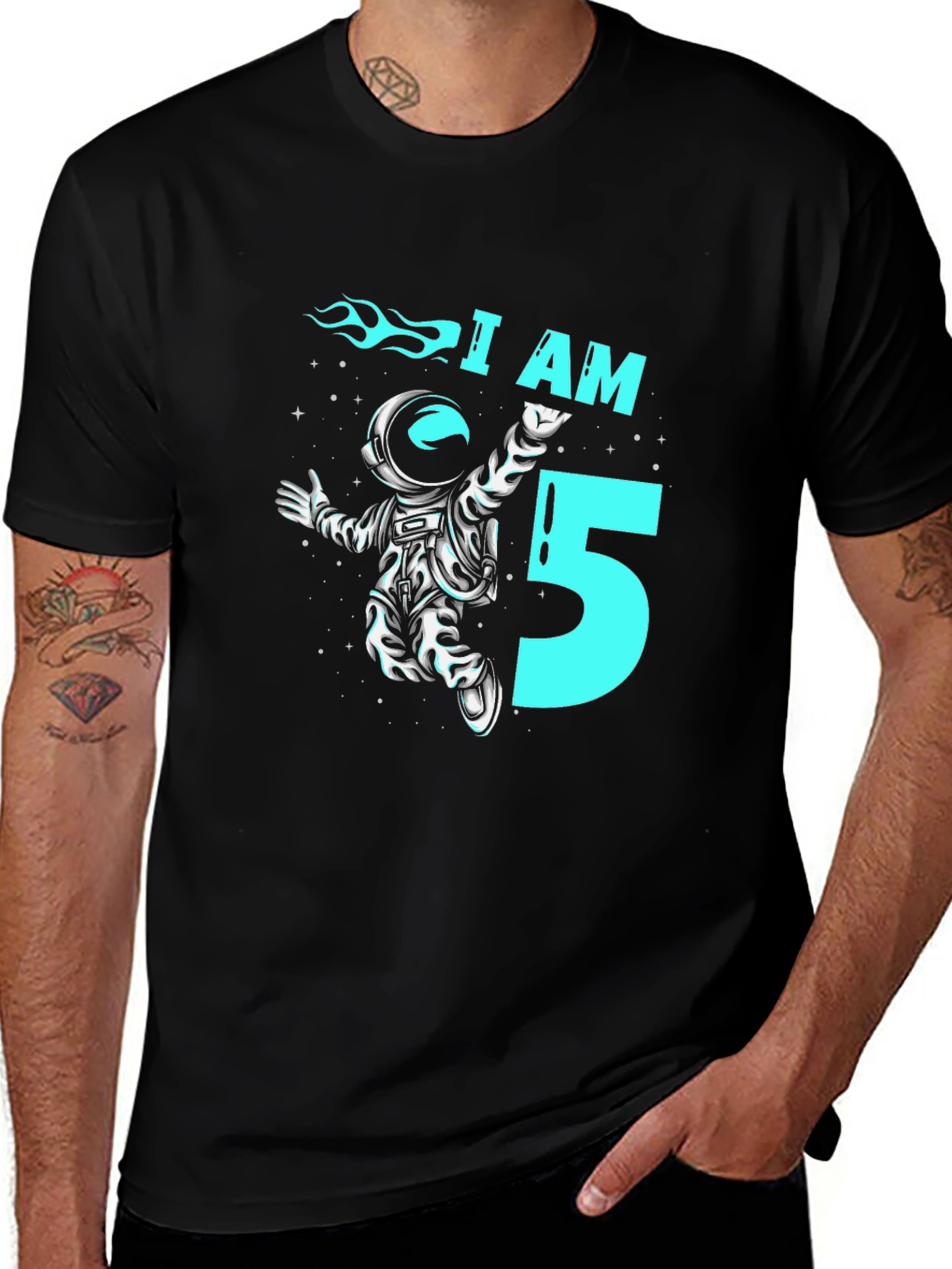 Variant 4 of I am 5 Astronaut Birthday T-Shirt