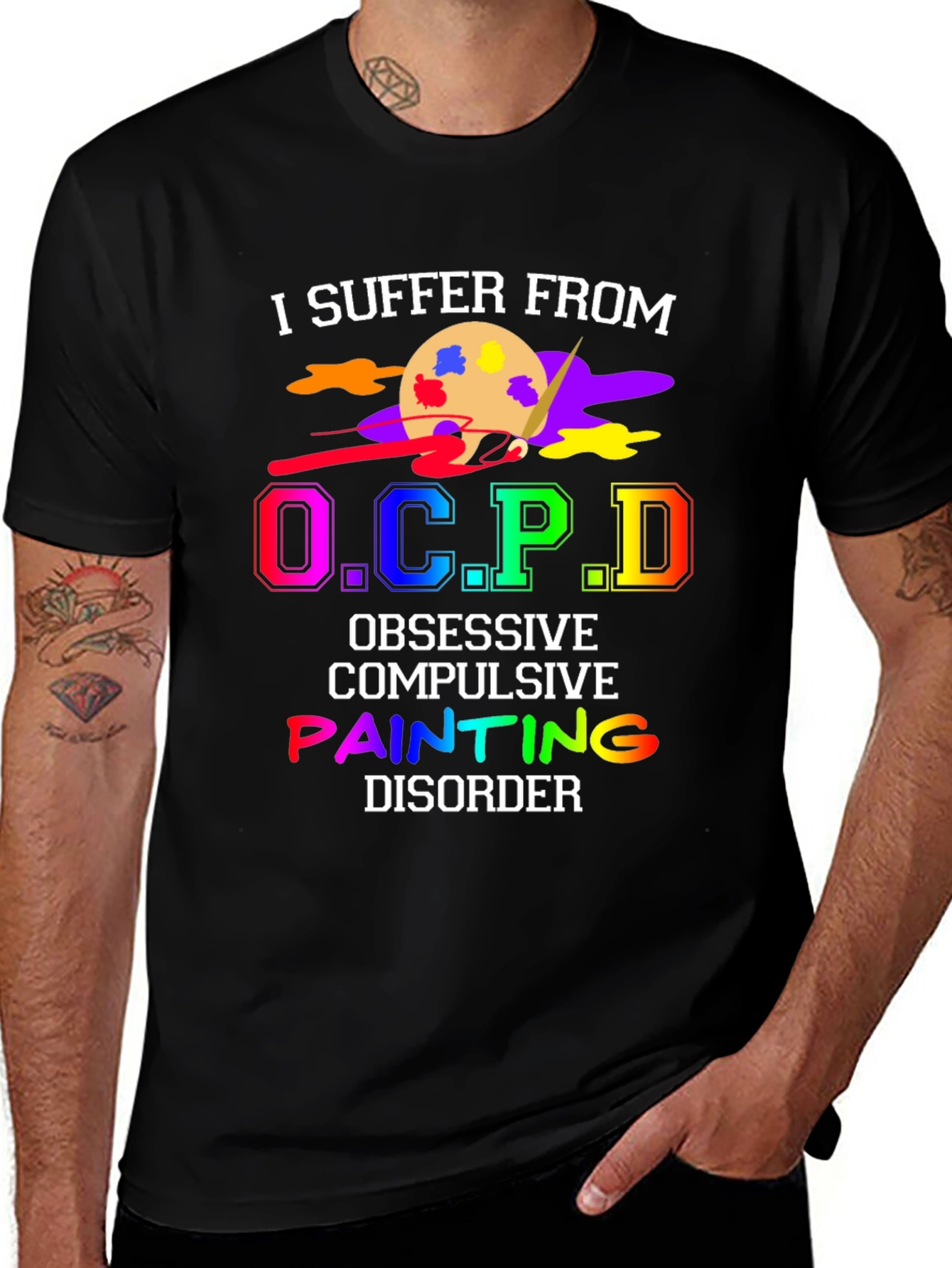Variant 17 of OCPD Painting Disorder Novelty T-Shirt