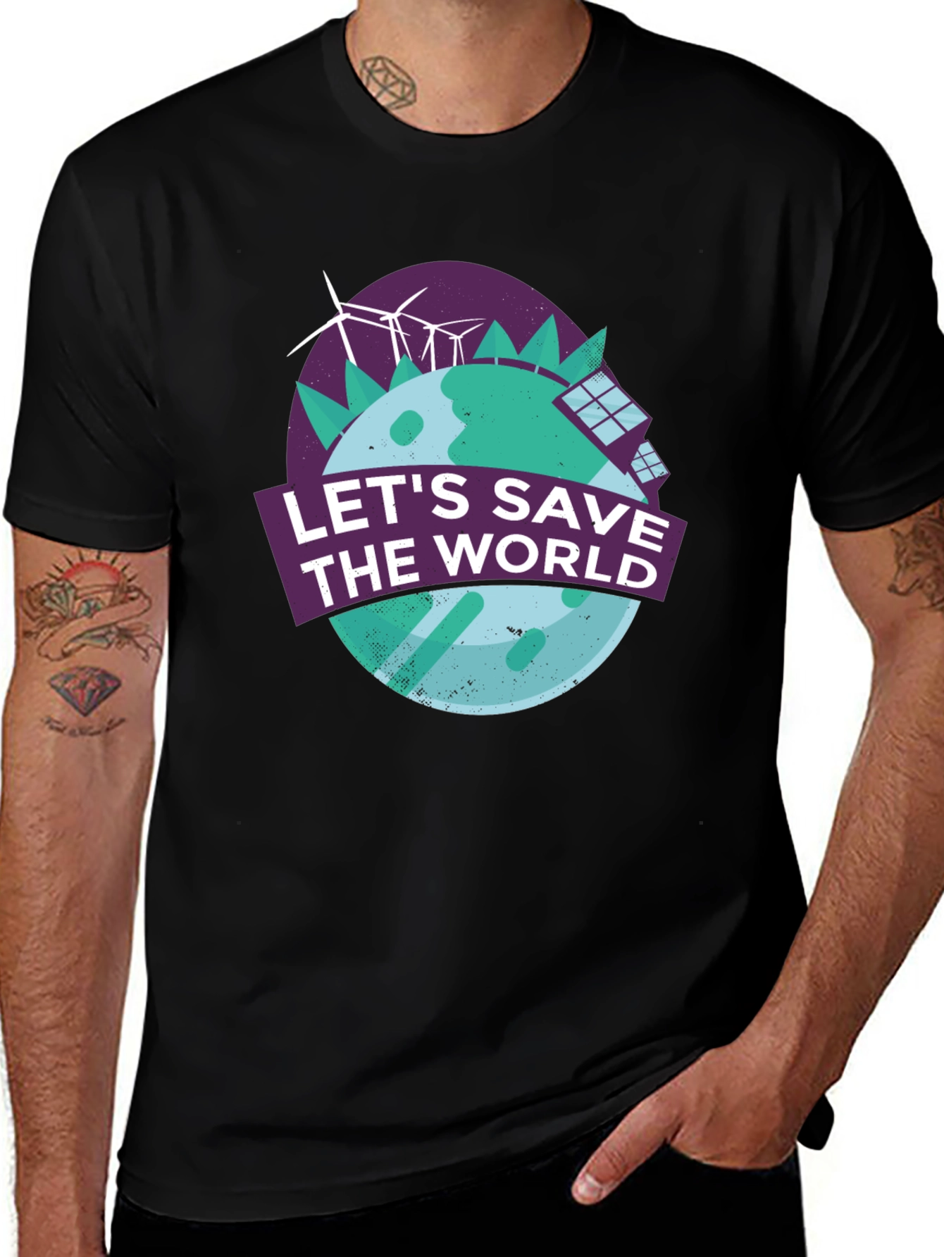 Save the World T-Shirt - Eco-Friendly Design