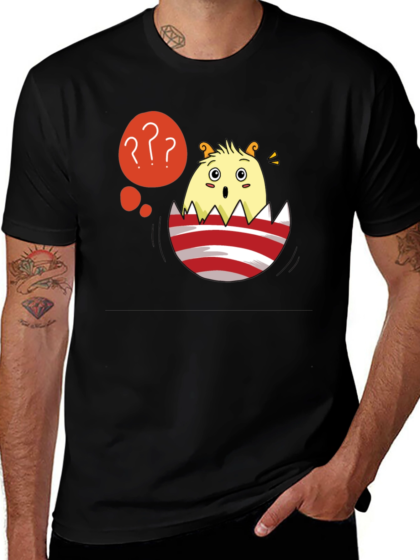 Variant 19 of Funny Chick in Egg T-Shirt