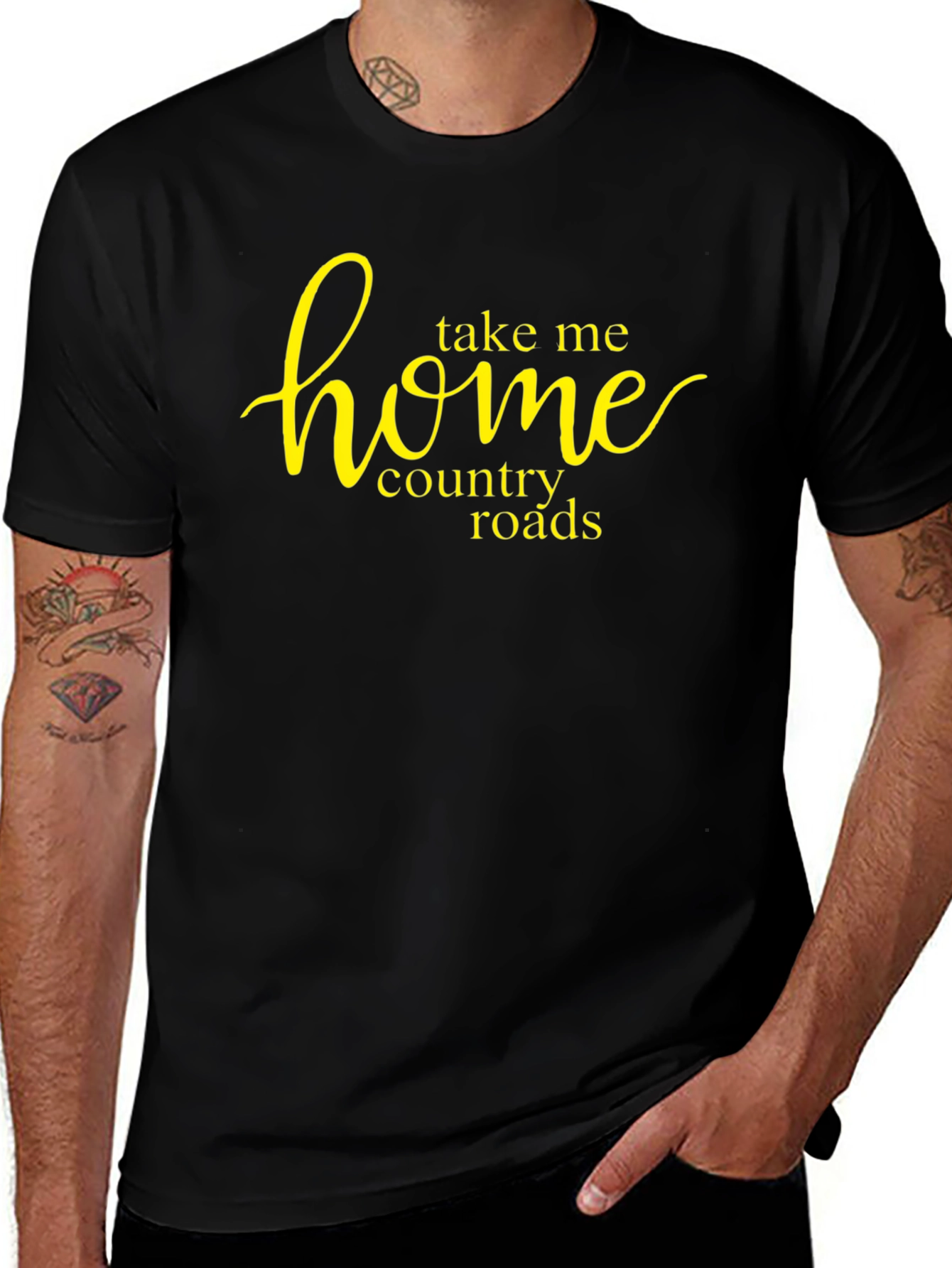 Take Me Home Country Roads Black T-Shirt