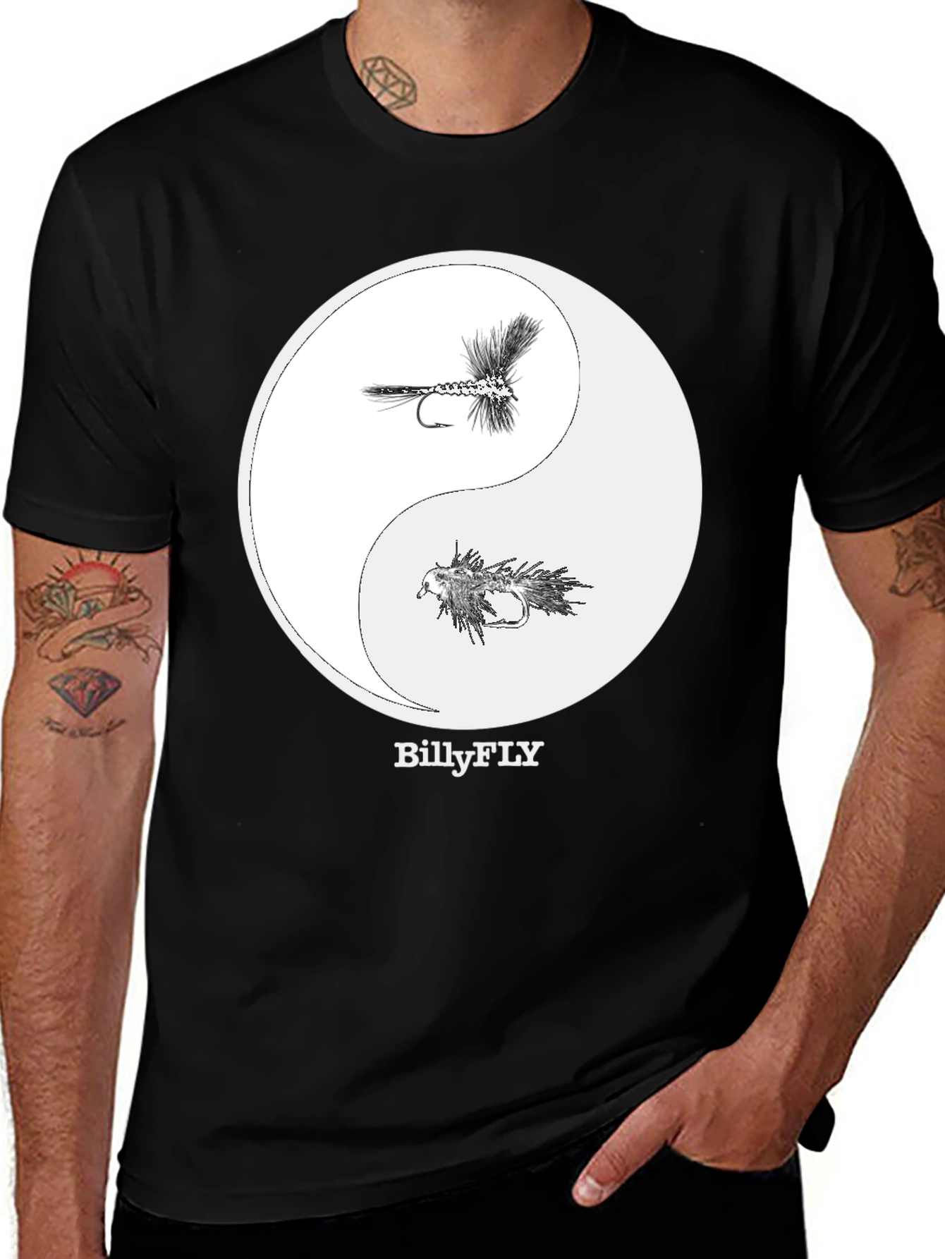 Billy Fly T-Shirt - Yin Yang Design