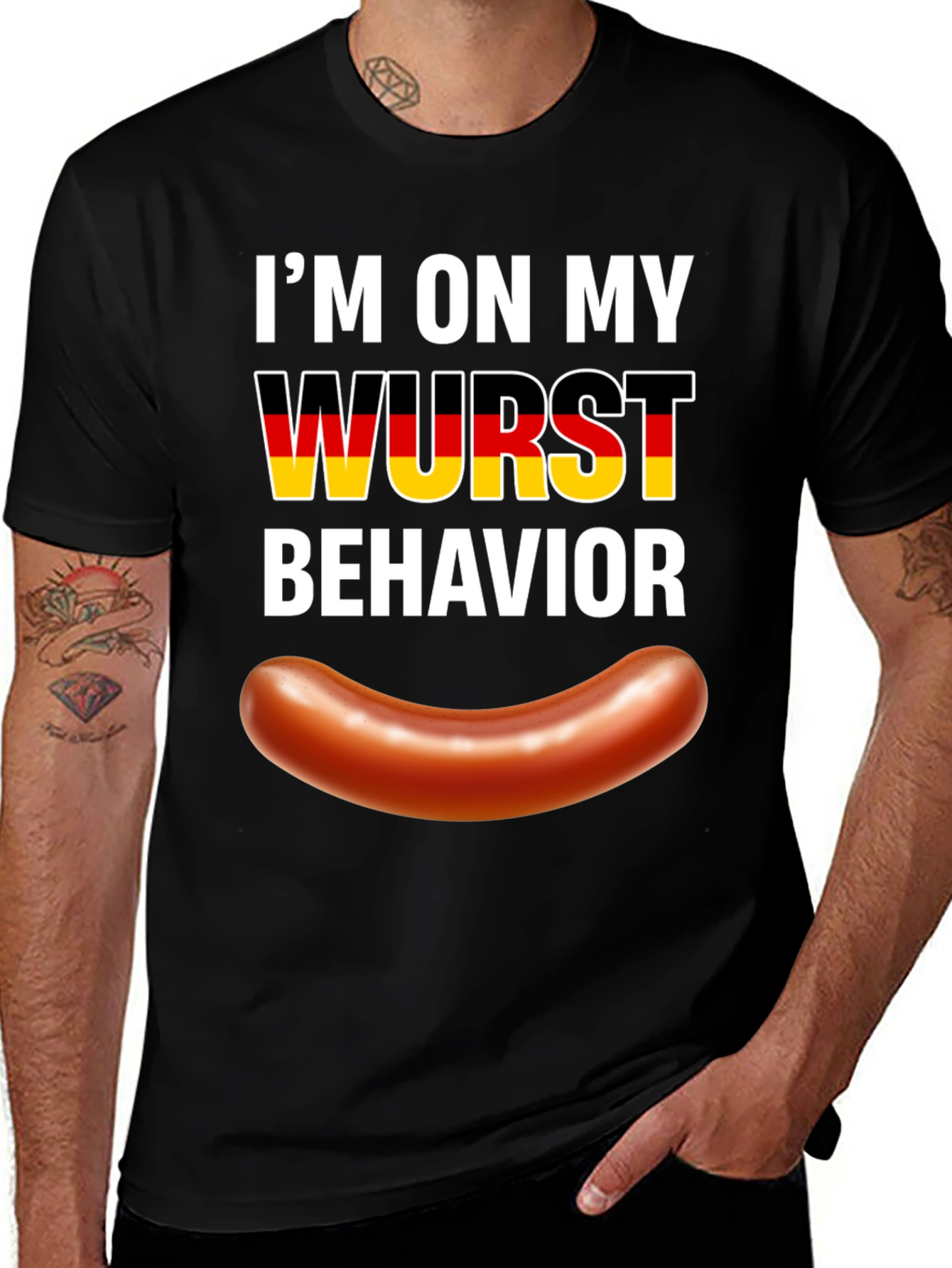 Wurst Behavior T-Shirt - German Sausage Humor Tee