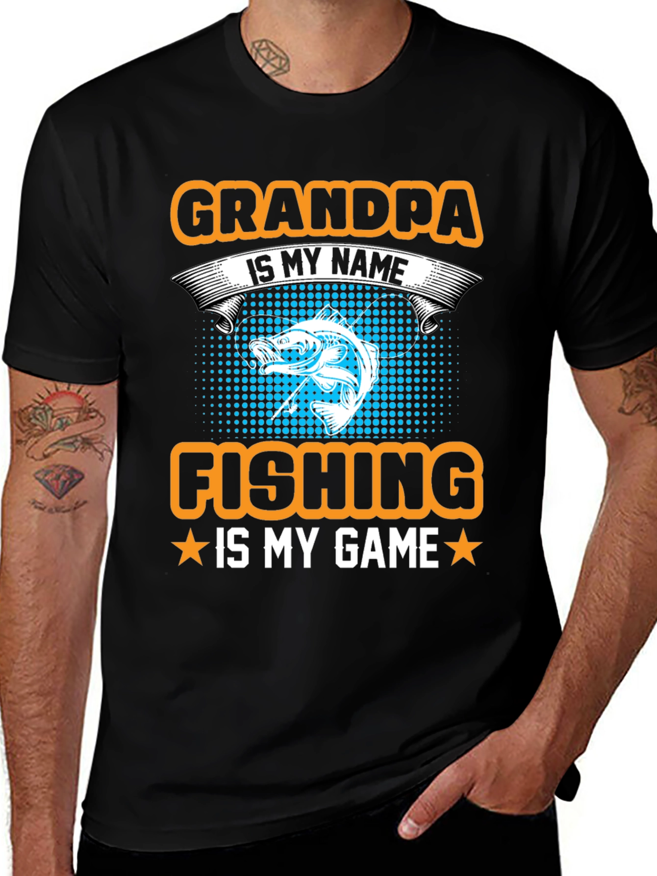 Variant 24 of Grandpa Fishing T-Shirt - "Is My Name"
