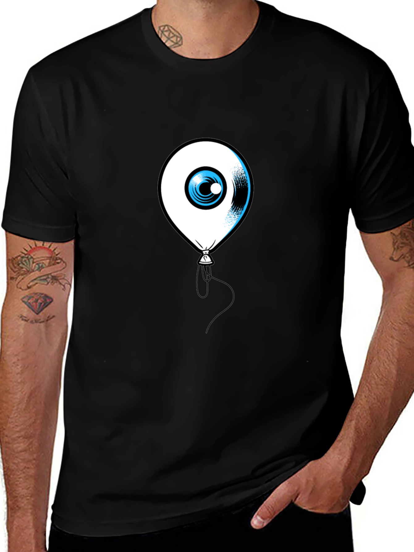 Variant 12 of Eye Balloon Black Graphic Tee