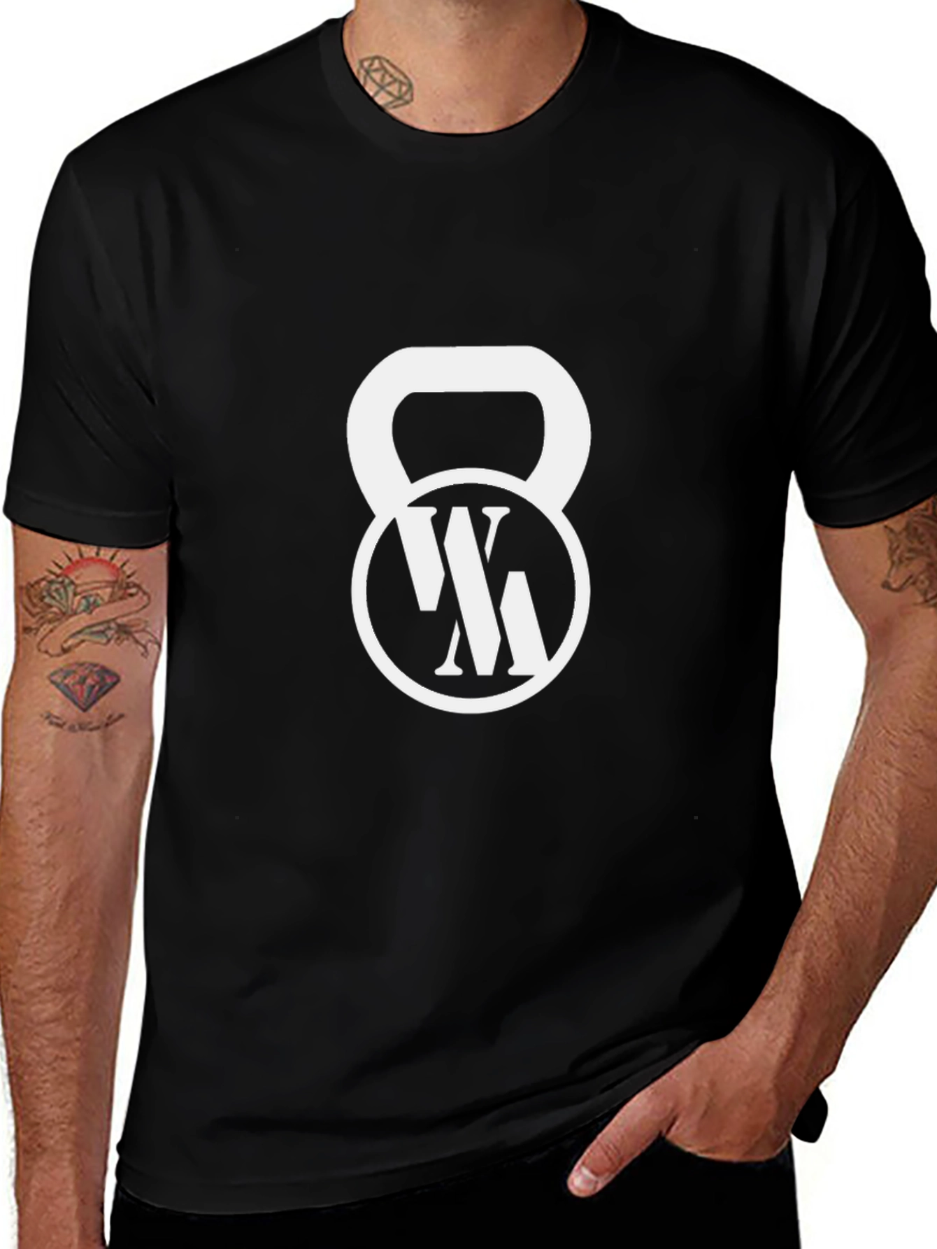 Variant 14 of Black Kettlebell Graphic T-Shirt