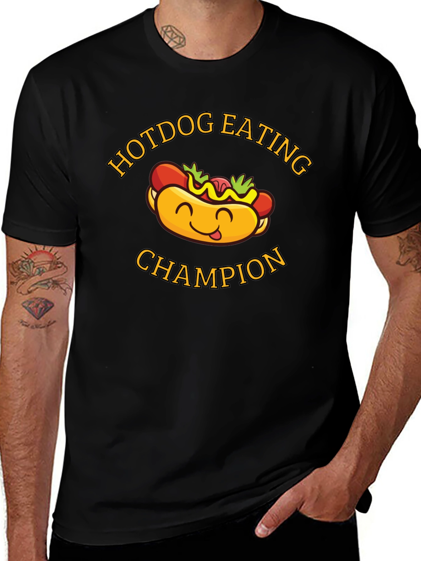 Variant 26 of Hotdog Eating Champion Graphic T-Shirt