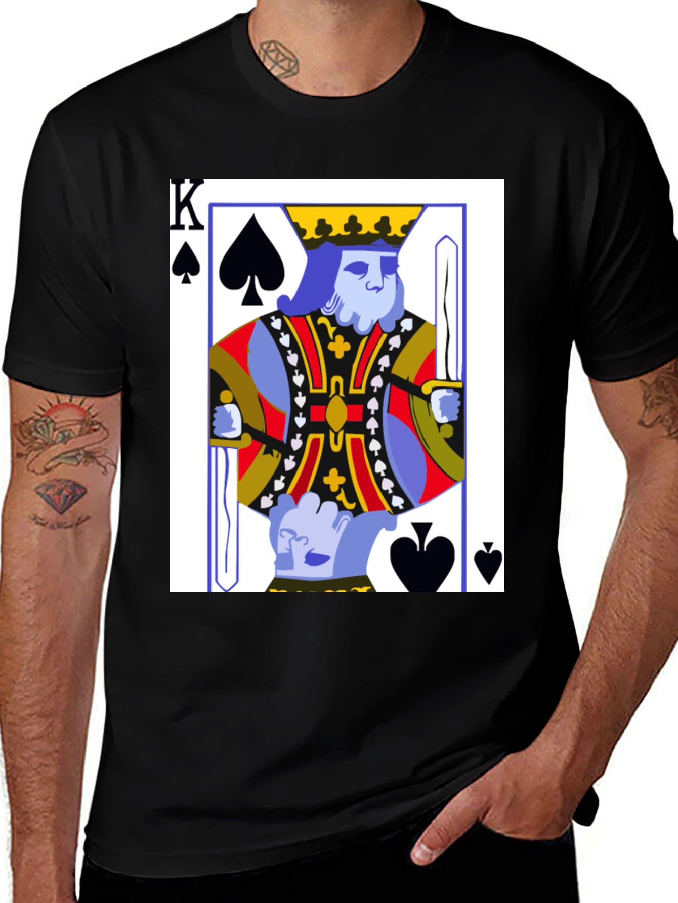 King of Spades T-Shirt - Playing Card Graphic Tee