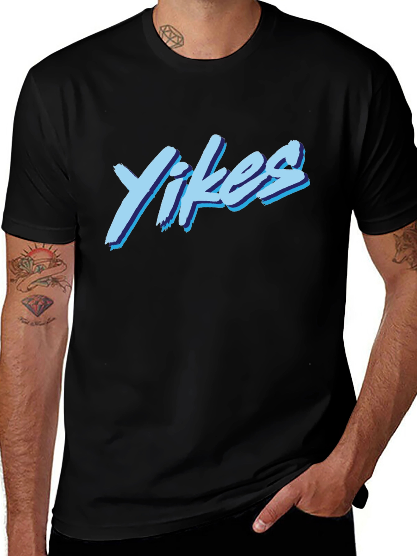 Variant 21 of Yikes Graphic Tee - Trendy Statement T-Shirt