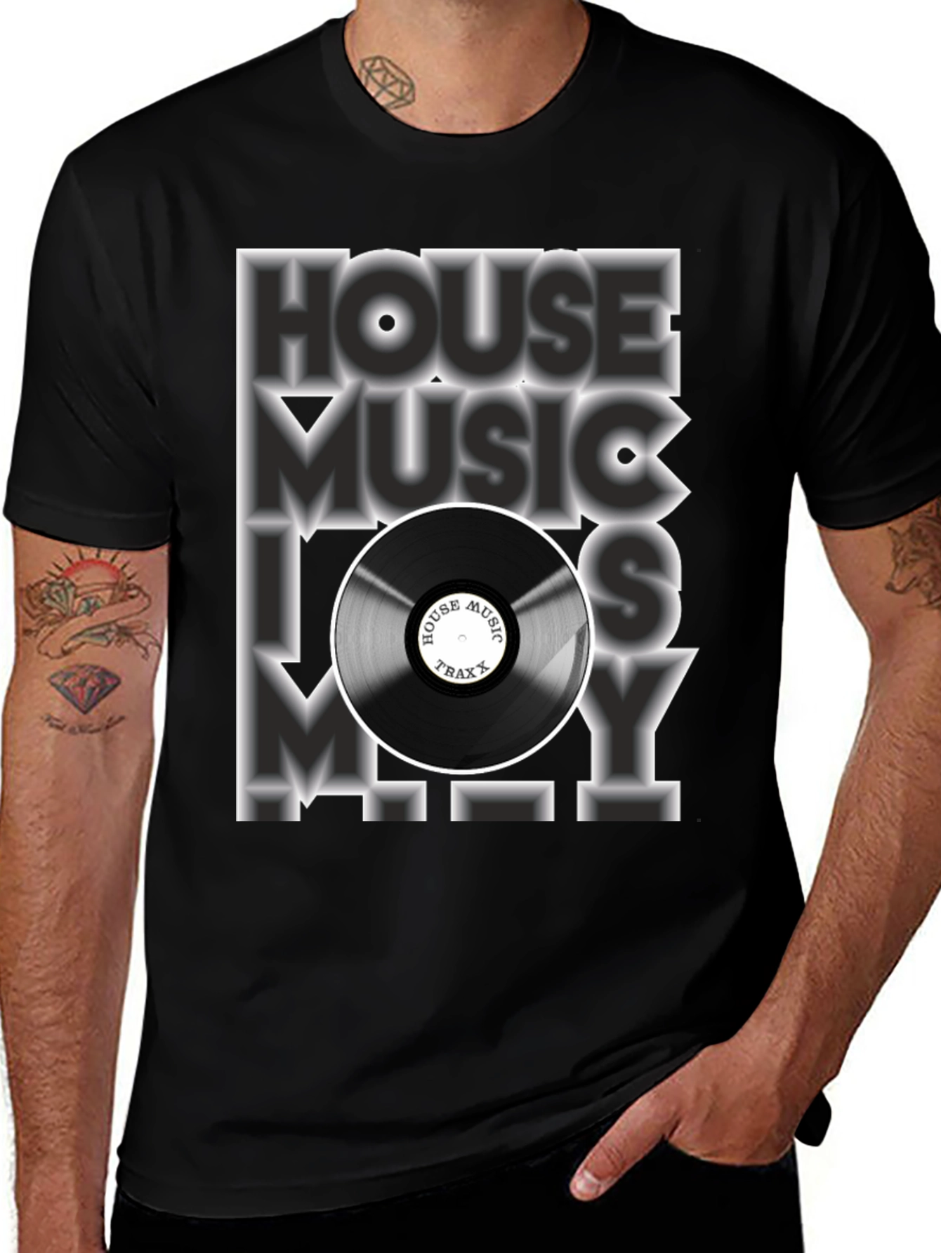 Variant 12 of House Music is My Traxx T-Shirt