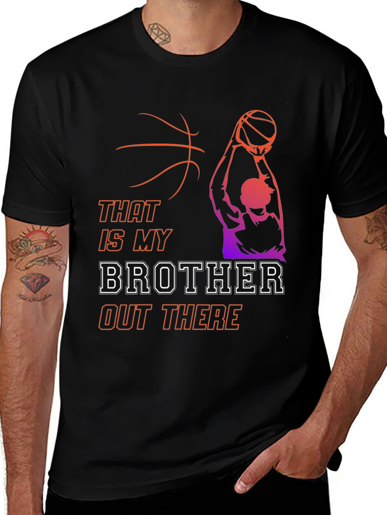 Variant 14 of That Is My Brother Basketball T-Shirt