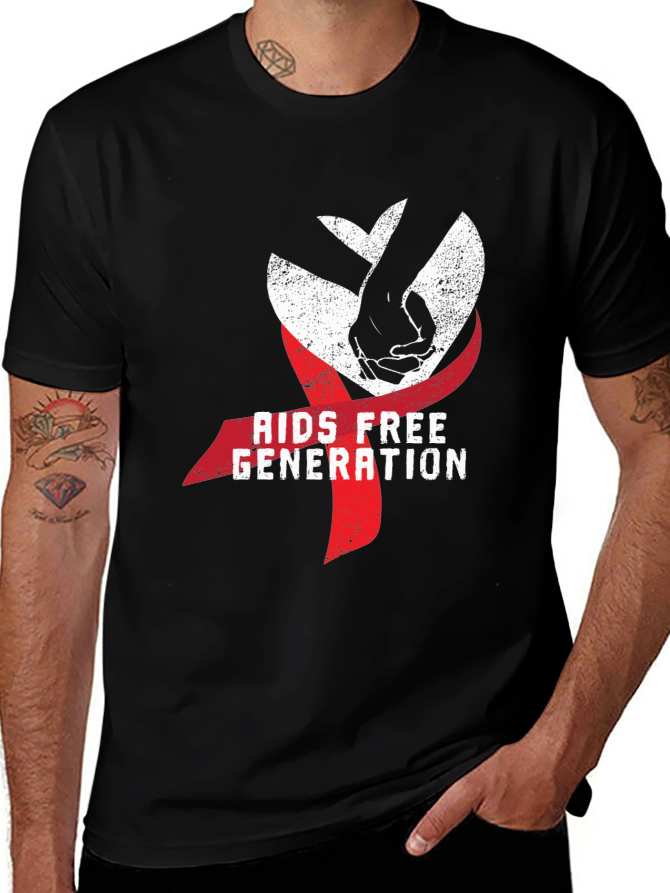Variant 25 of AIDS Free Generation Graphic Tee