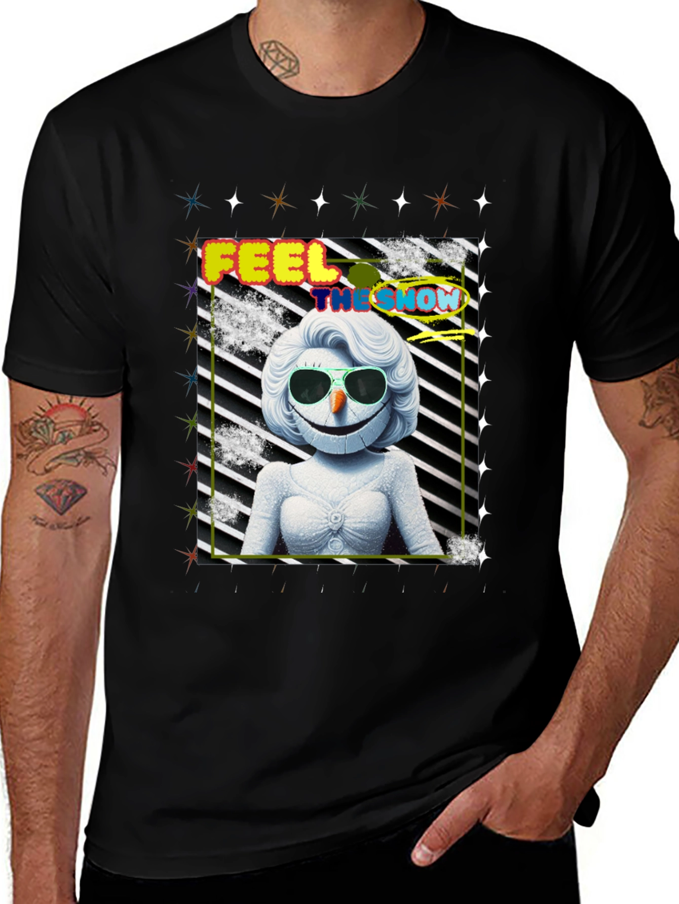 Variant 14 of Feel the Snow Funky Graphic Tee