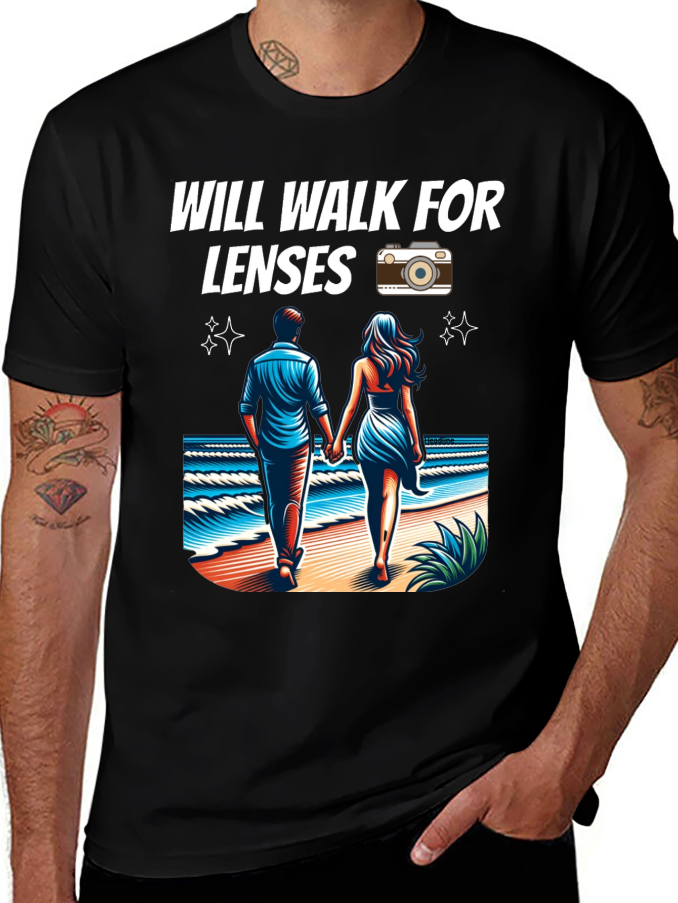 Variant 6 of Will Walk for Lenses Graphic Tee