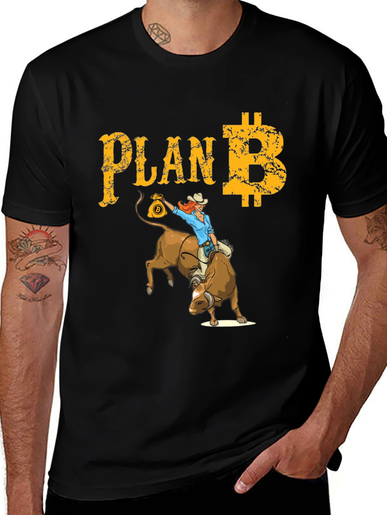 Variant 24 of Bitcoin Plan B Graphic Tee