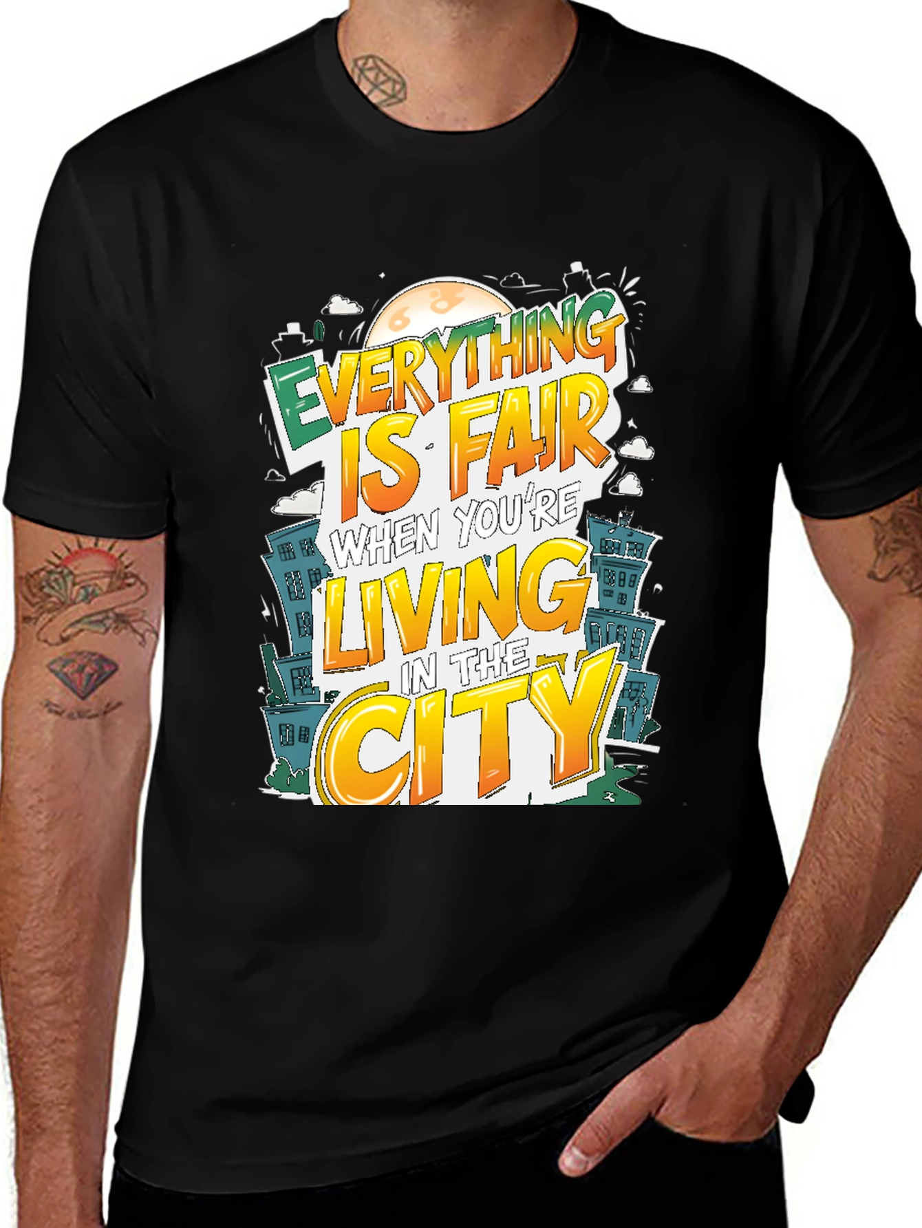 Variant 16 of Everything is Fair T-Shirt - City Life Tee