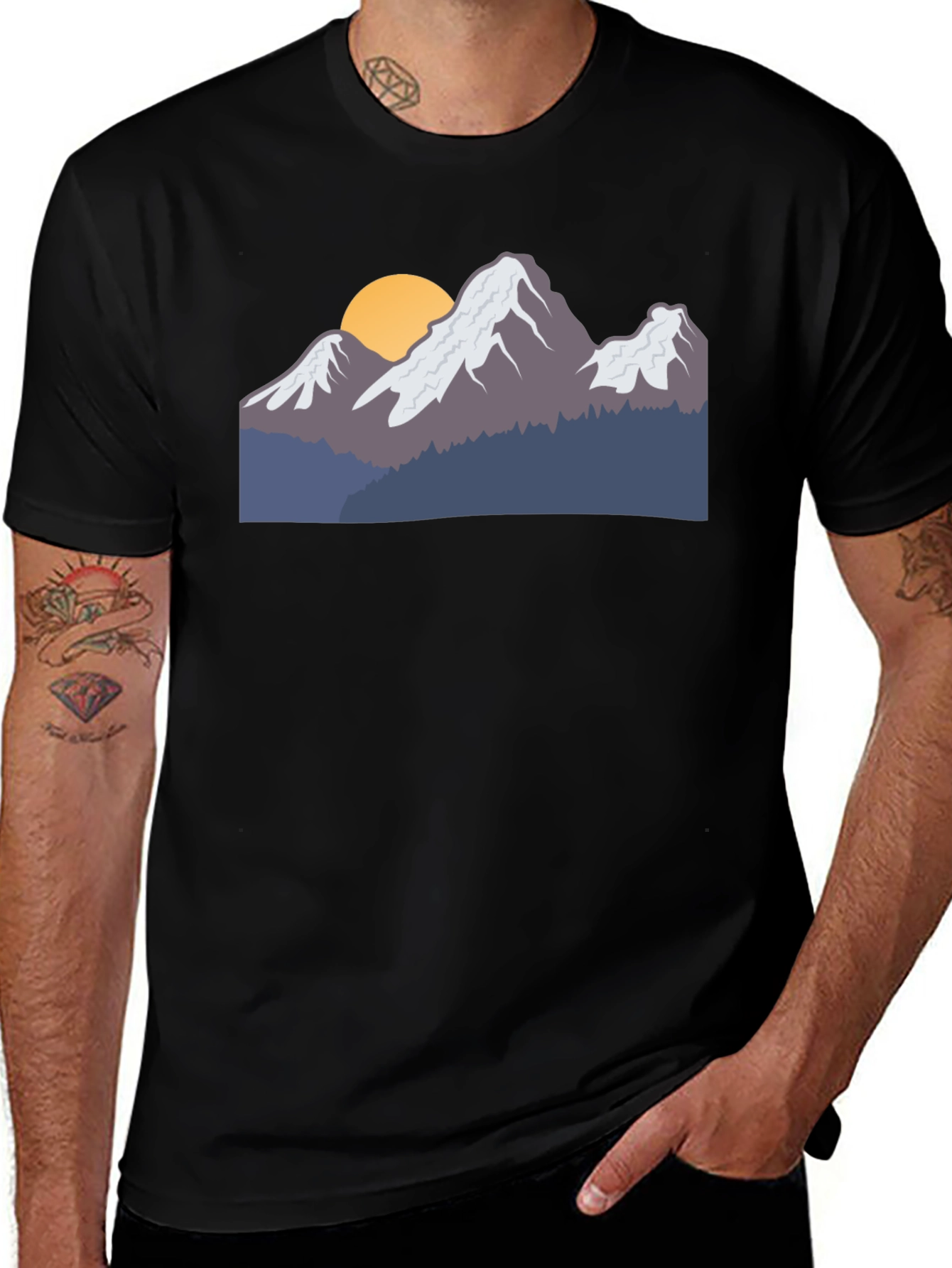 Variant 25 of Mountain Peak Graphic T-Shirt - Adventure Ready