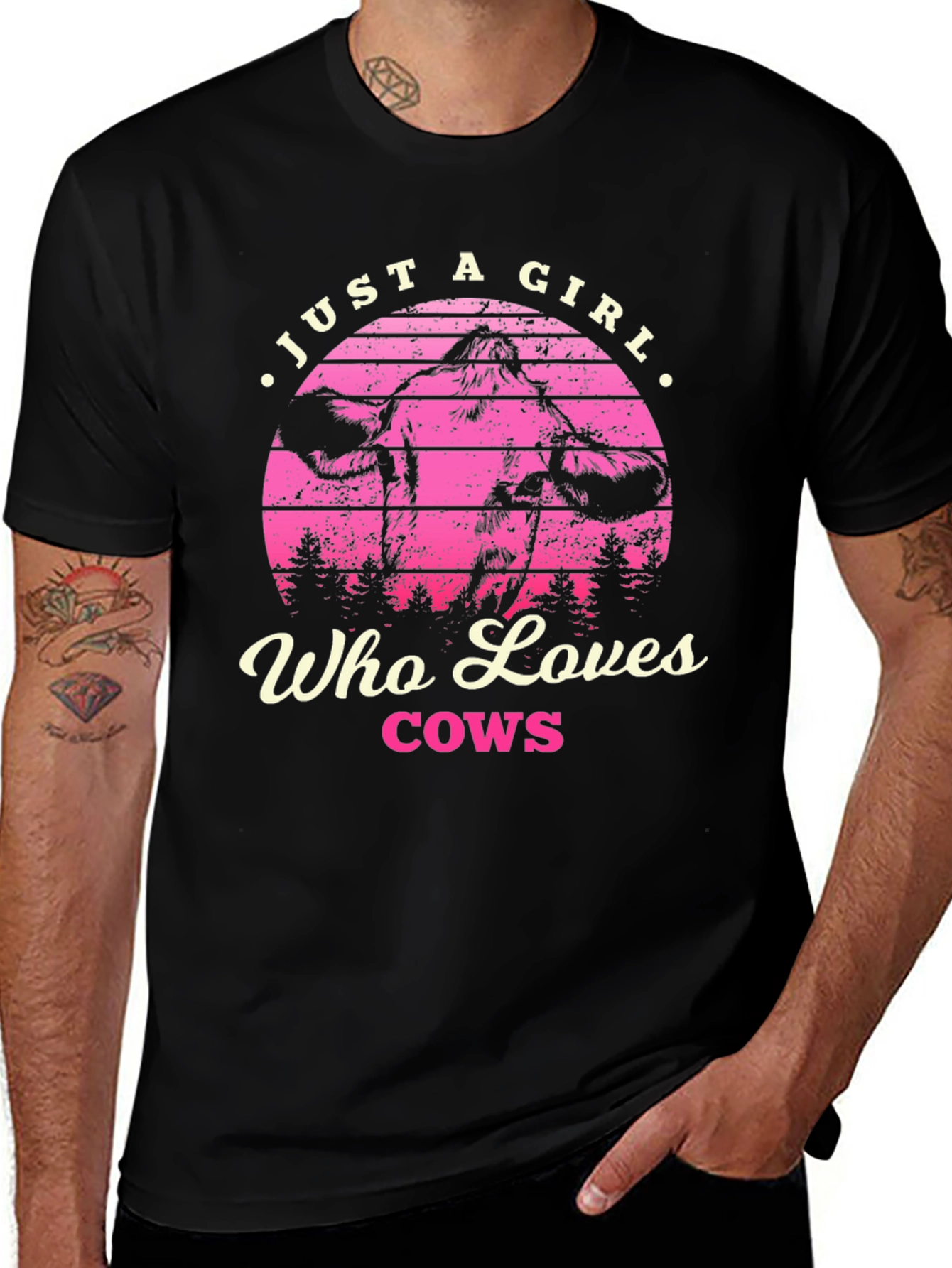 Variant 20 of Just a Girl Who Loves Cows T-Shirt