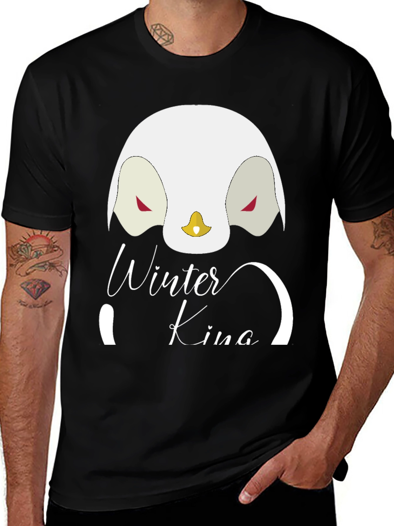 Variant 28 of Winter King Penguin Graphic T-Shirt