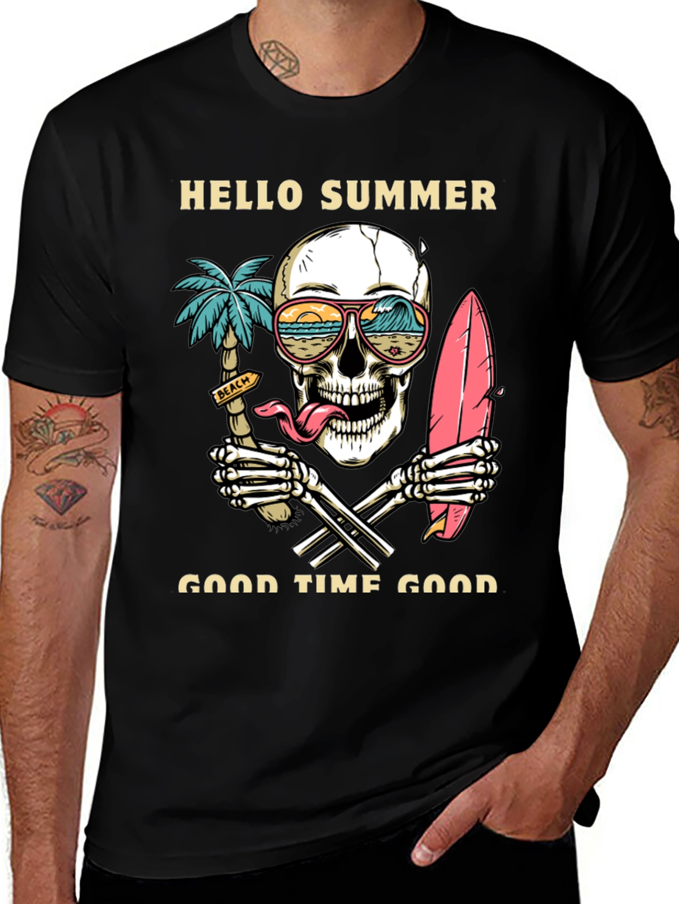 Variant 27 of Hello Summer Skeleton T-Shirt