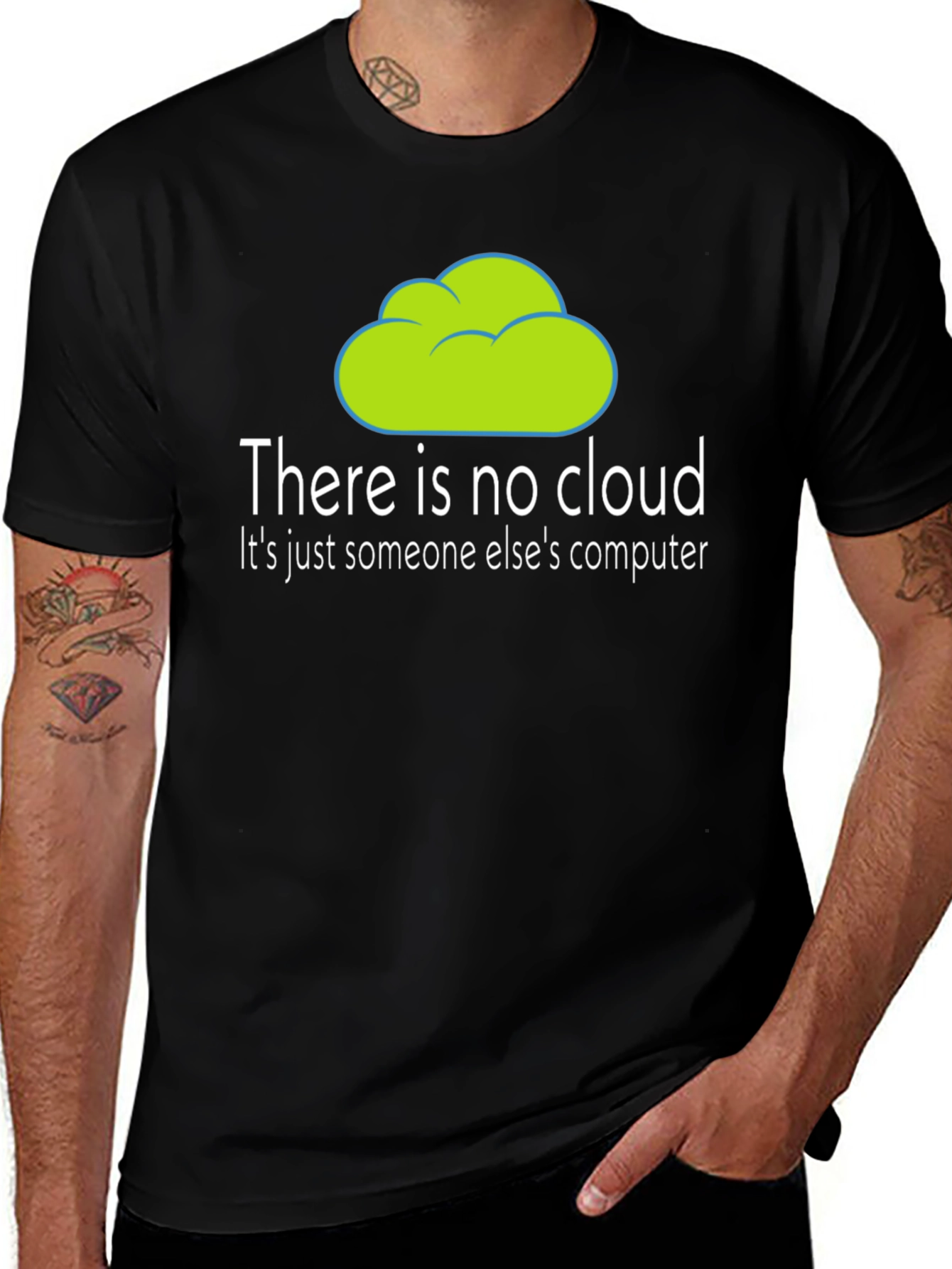 Variant 28 of Humorous "There is no cloud" T-Shirt