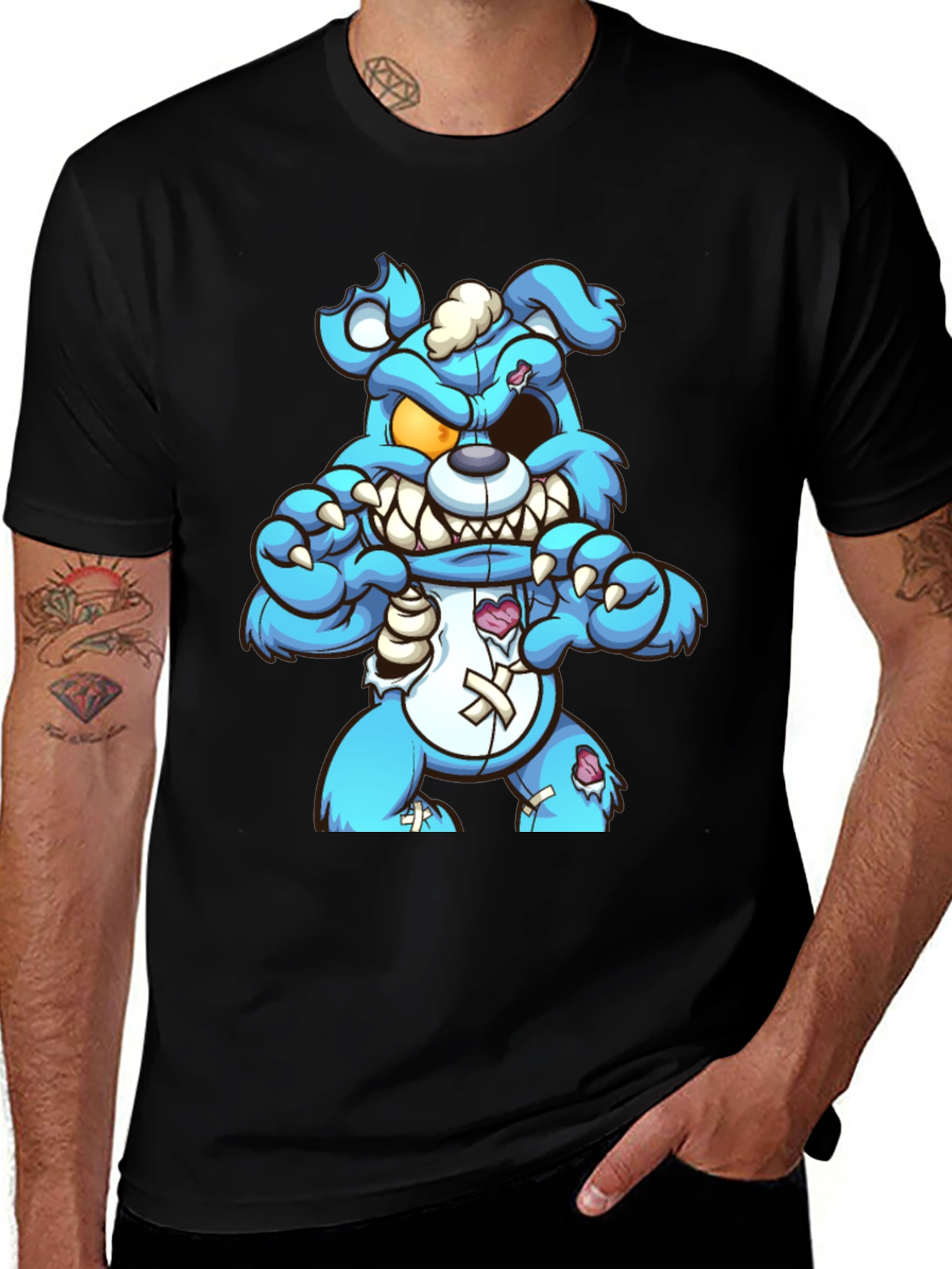 Variant 29 of Zombie Teddy Bear Graphic T-Shirt