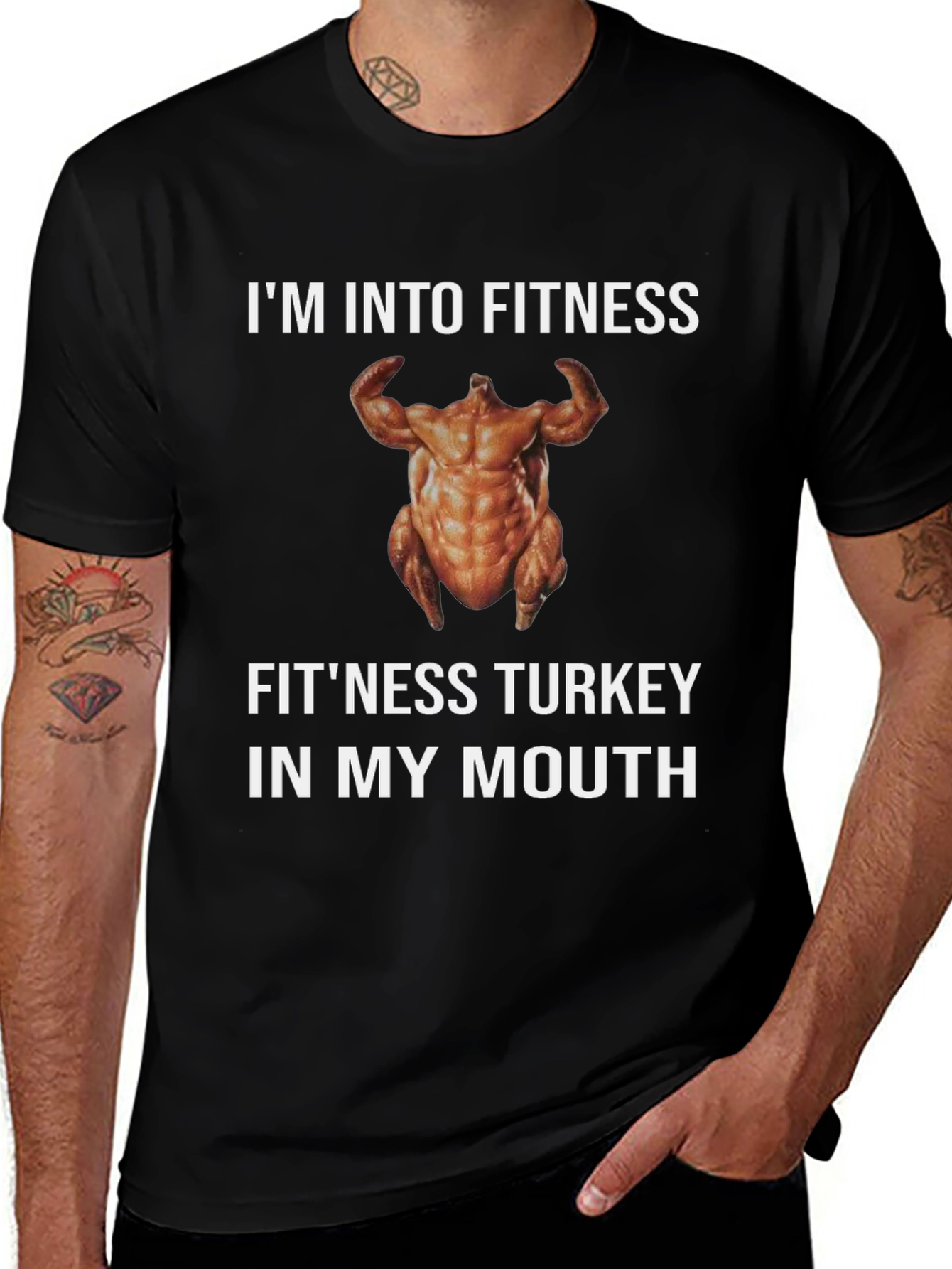 Variant 21 of Fitness Turkey T-Shirt - Funny Thanksgiving Gym Tee