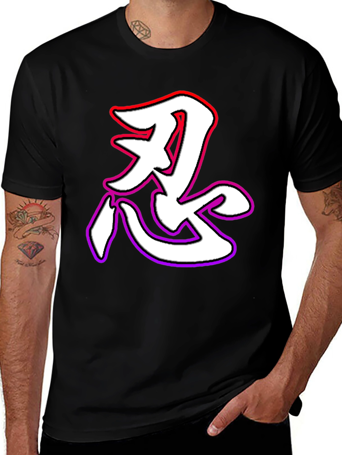 Ninja Kanji T-Shirt - Cool Graphic Tee