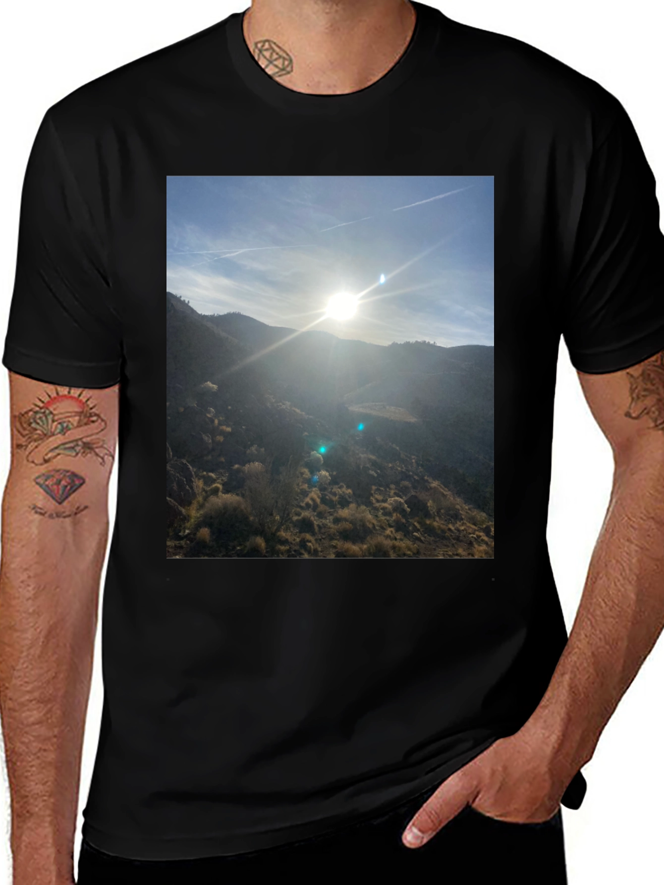 Variant 10 of Mountain View Graphic Tee - Black