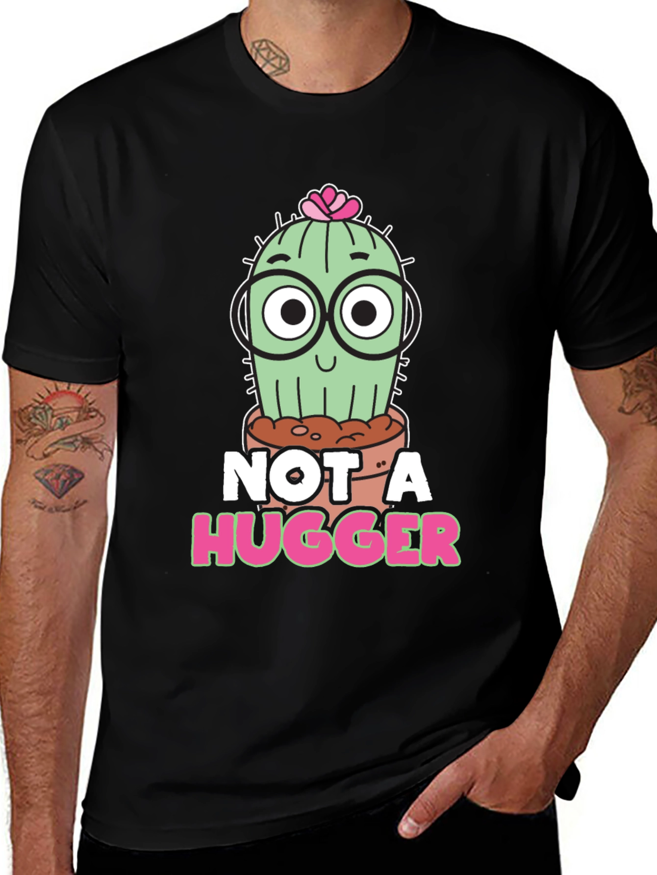 Variant 22 of Not A Hugger Cactus Graphic T-Shirt