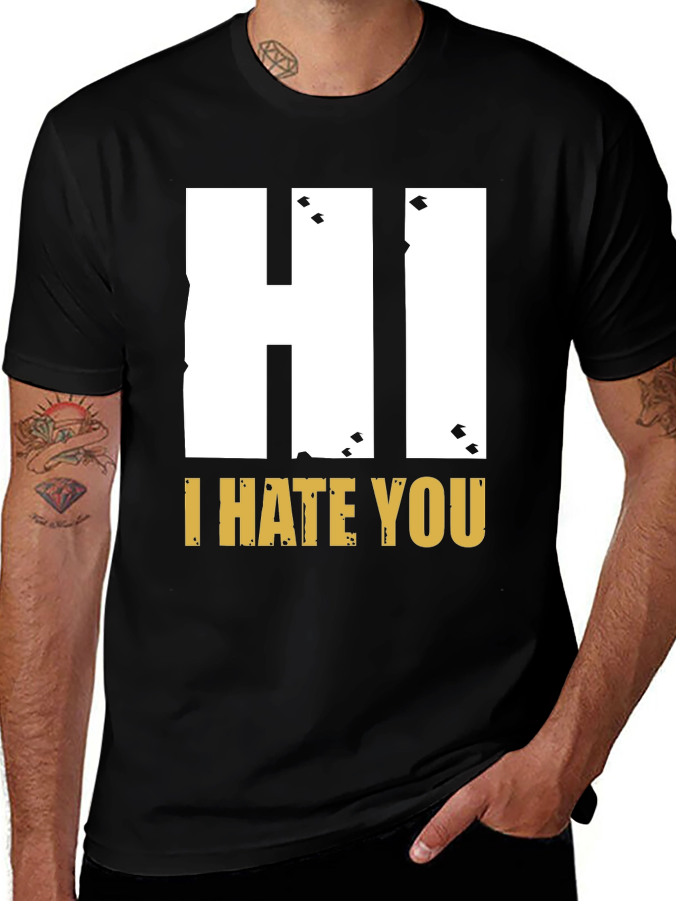Variant 30 of Hi I Hate You Graphic T-Shirt - Bold Statement Tee