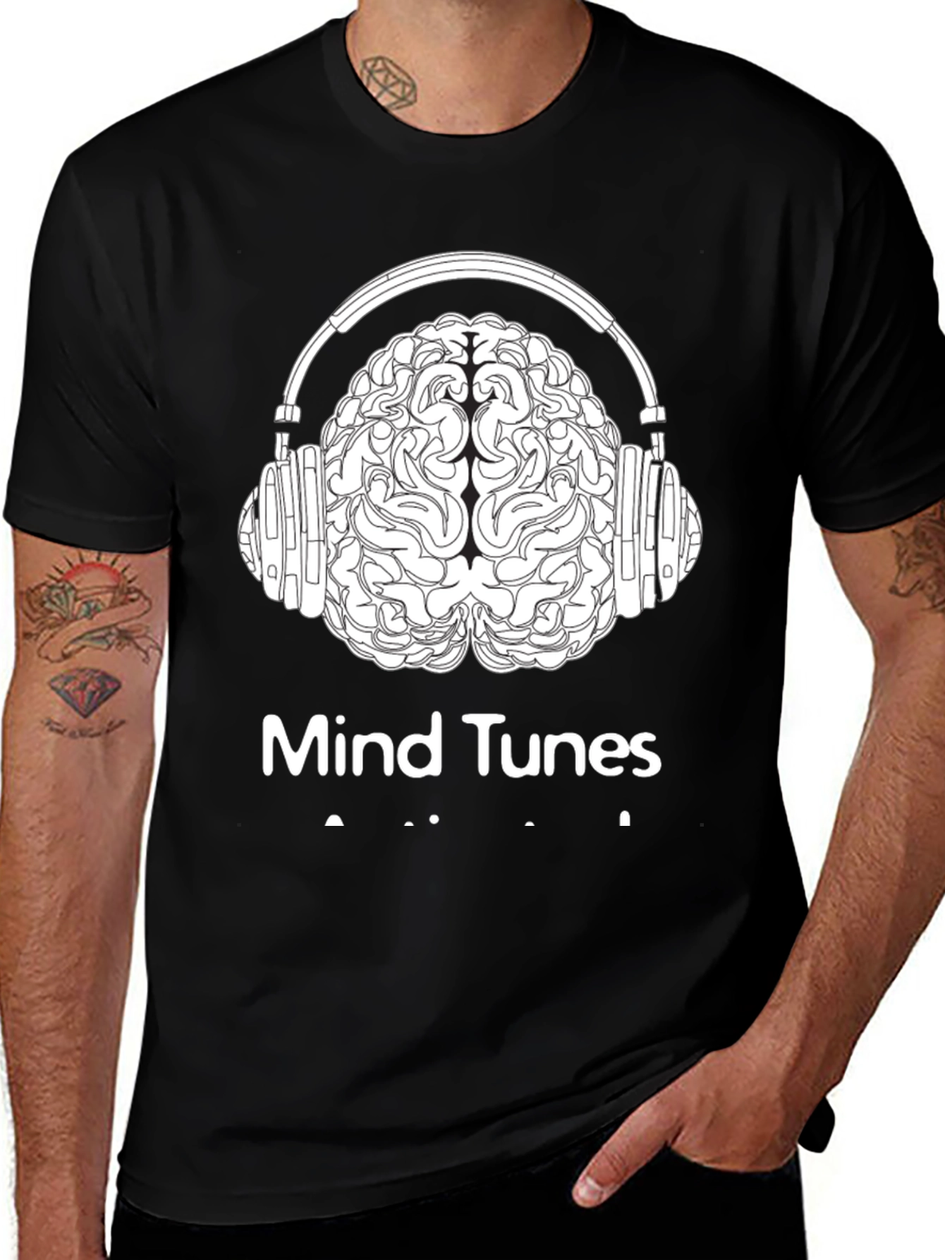 Variant 24 of Mind Tunes Graphic T-Shirt - Music & Brains